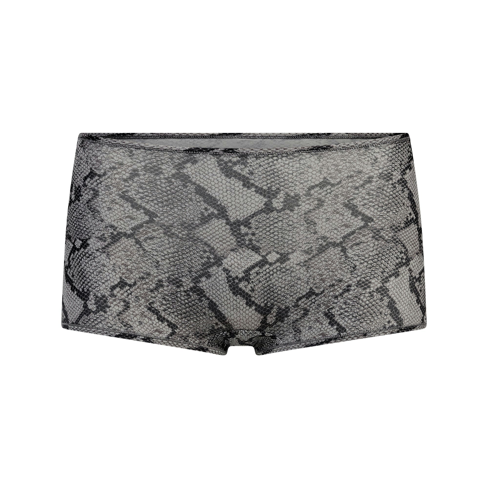 FITS EVERYBODY BOY SHORT | SHADOW SNAKE PRINT FLAT ON A WHITE BACKGROUND | FLT