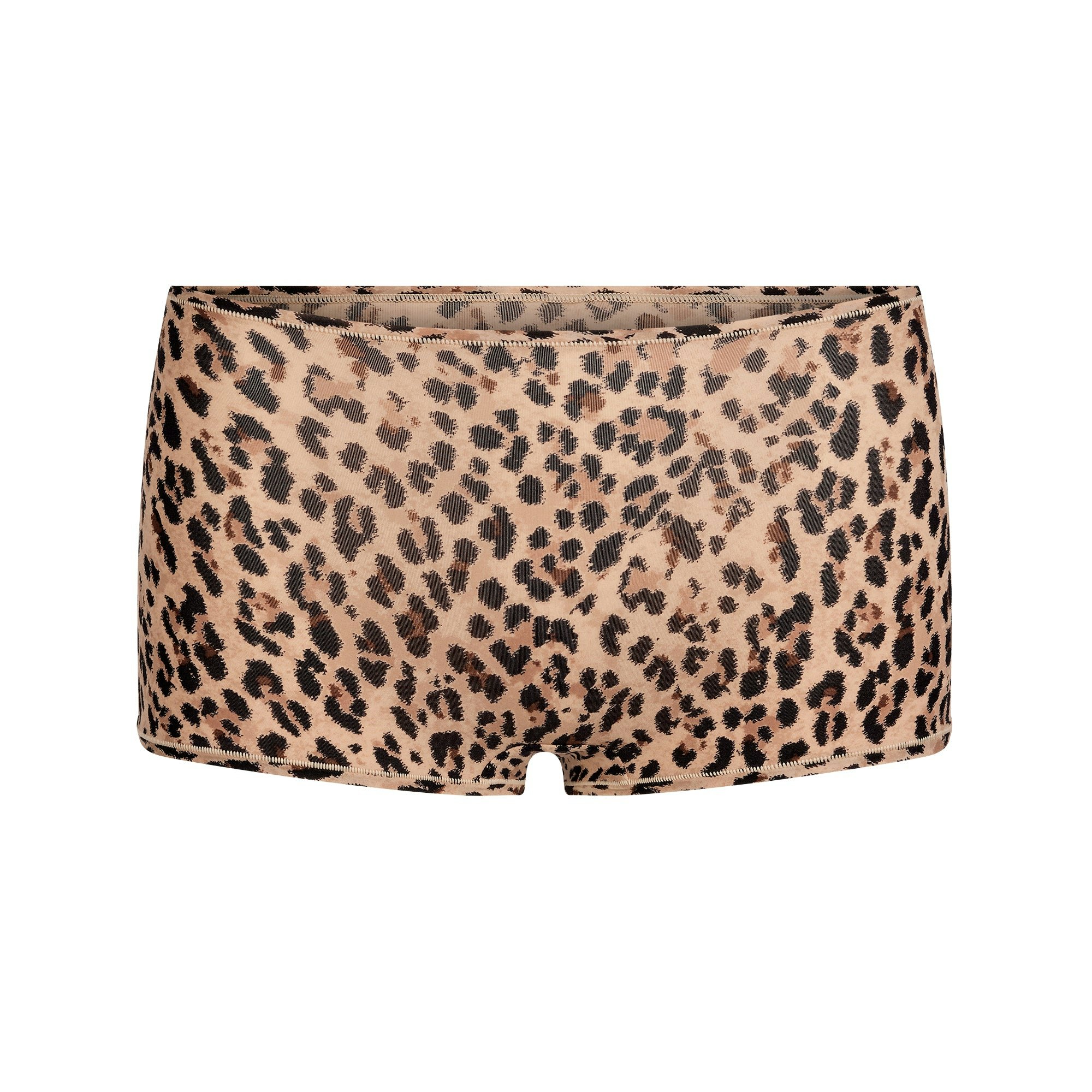 FITS EVERYBODY BOY SHORT | SIENNA JAGUAR PRINT FLAT ON A WHITE BACKGROUND | FLT