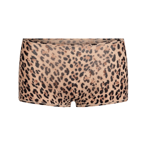 FITS EVERYBODY BOY SHORT | SIENNA JAGUAR PRINT FLAT ON A WHITE BACKGROUND | FLT