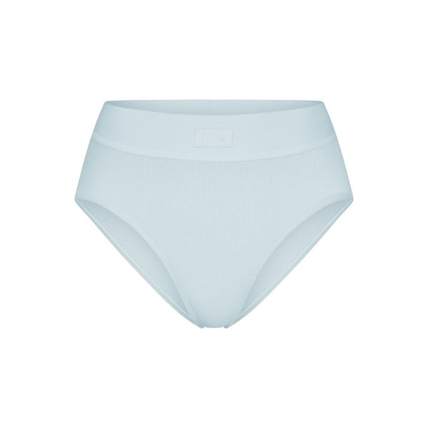 COTTON RIB BRIEF | OPAL FLAT ON A WHITE BACKGROUND | FLT