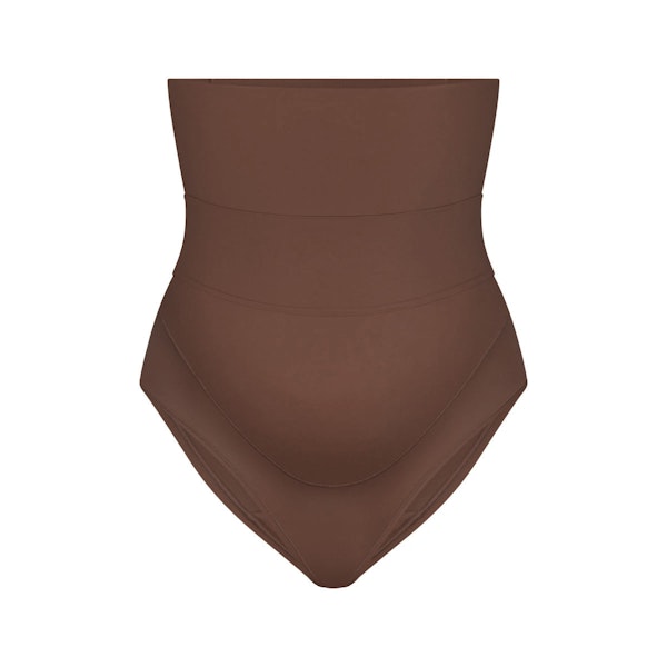 FITS EVERYBODY MATERNITY BANDED HIGH-WAISTED BRIEF | JASPER (BRIEFS, PANTIES) LAYS FLAT ON A WHITE BACKGROUND | FLT