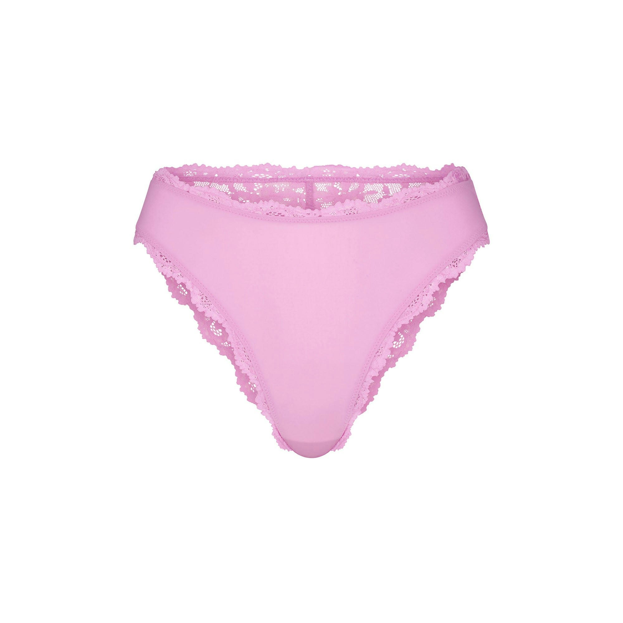 FITS EVERYBODY LACE CHEEKY BRIEF | PETAL(BRIEFS, PANTIES) FLAT ON A WHITE BACKGROUND | FLT