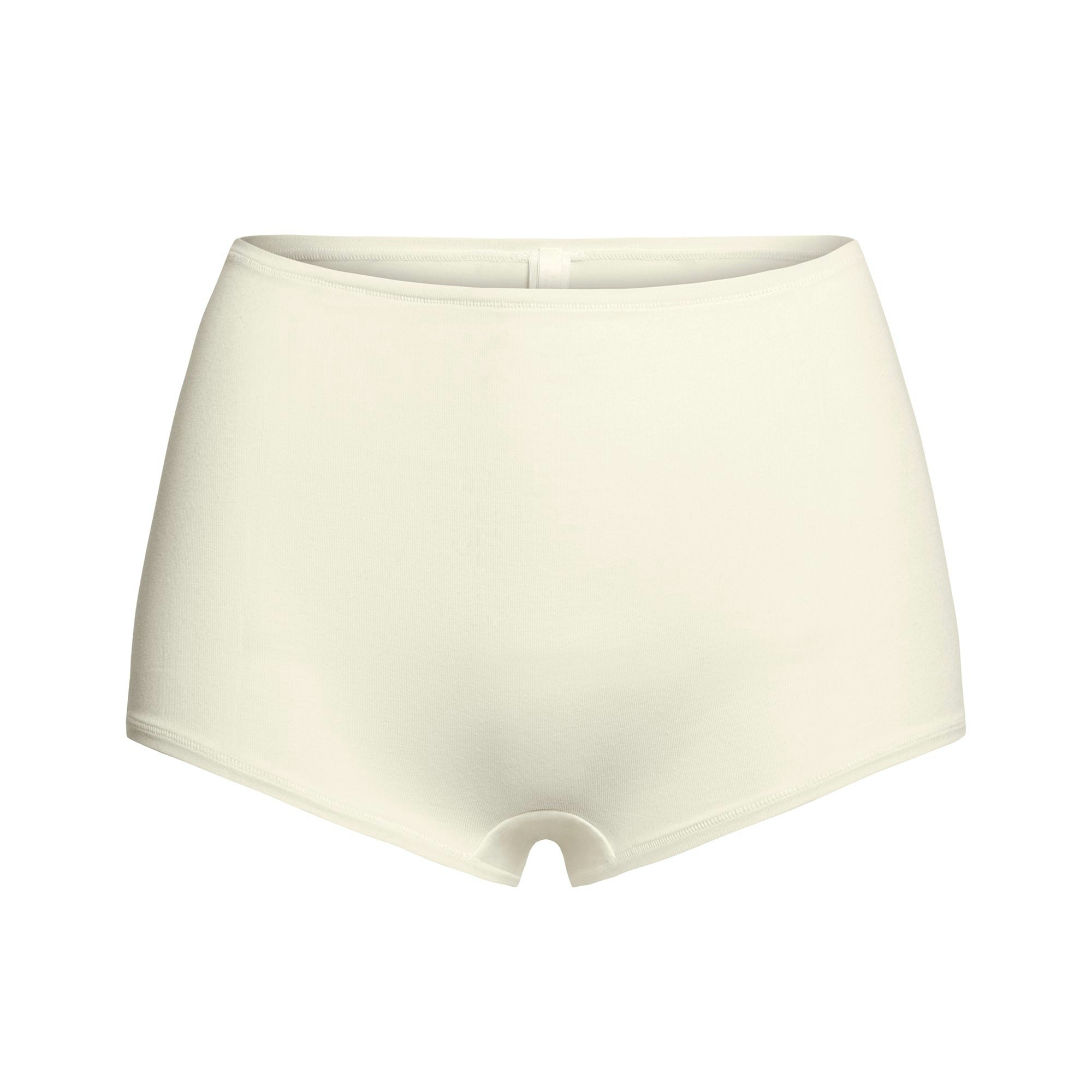 COTTON JERSEY BOY SHORT | BONE FLAT ON A WHITE BACKGROUND | FLT