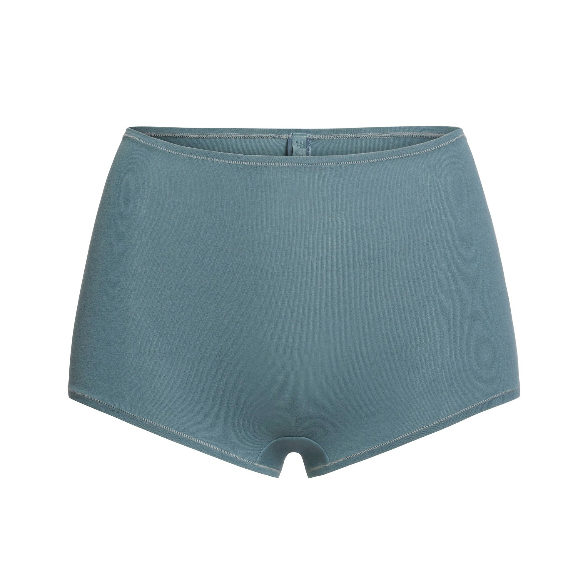 COTTON JERSEY BOY SHORT | KYANITE FLAT ON A WHITE BACKGROUND | FLT