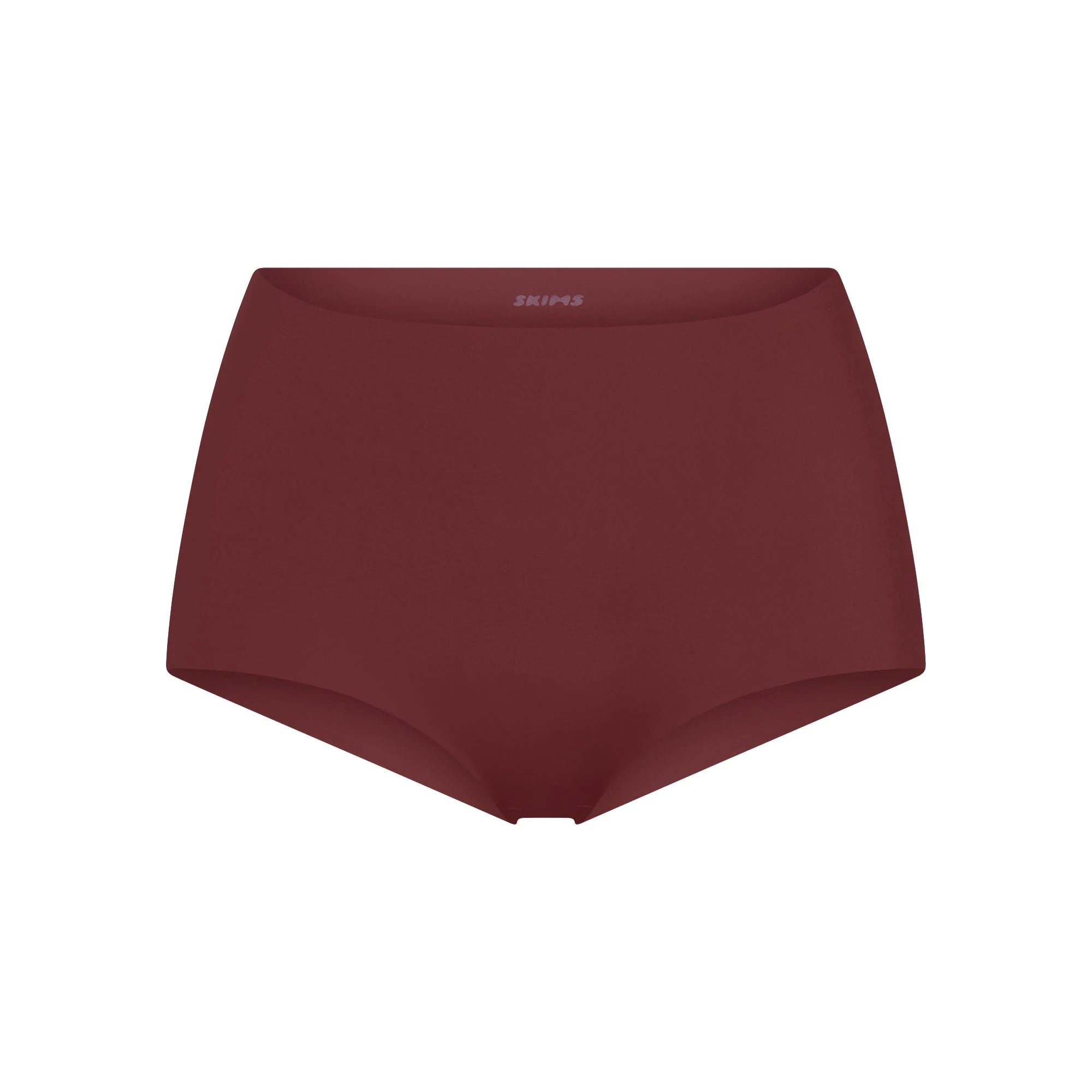 NAKED BOY SHORT | OXBLOOD (BOY SHORTS, PANTIES) FLAT ON A WHITE BACKGROUND | FLT