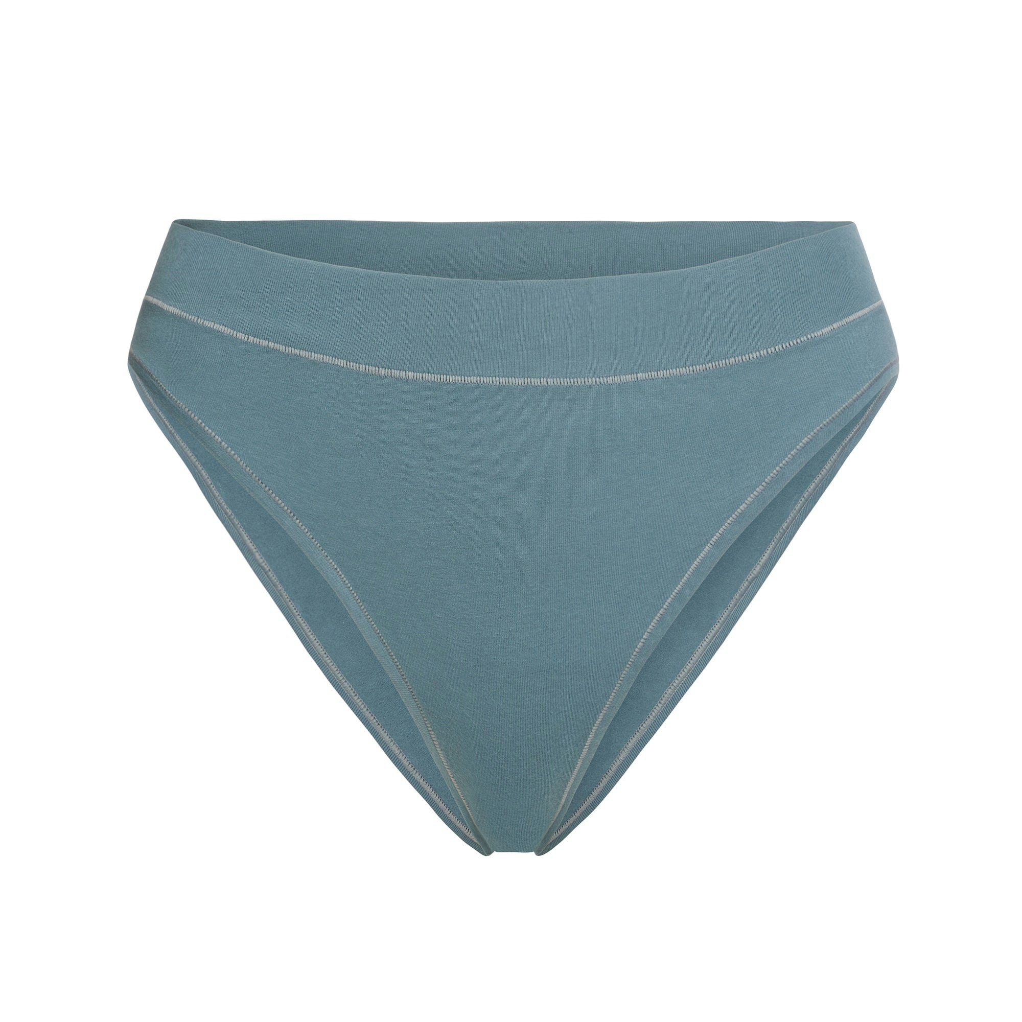 COTTON JERSEY CHEEKY TANGA | KYANITE FLAT ON A WHITE BACKGROUND | FLT