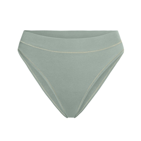 COTTON JERSEY CHEEKY TANGA | MINERAL FLAT ON A WHITE BACKGROUND | FLT