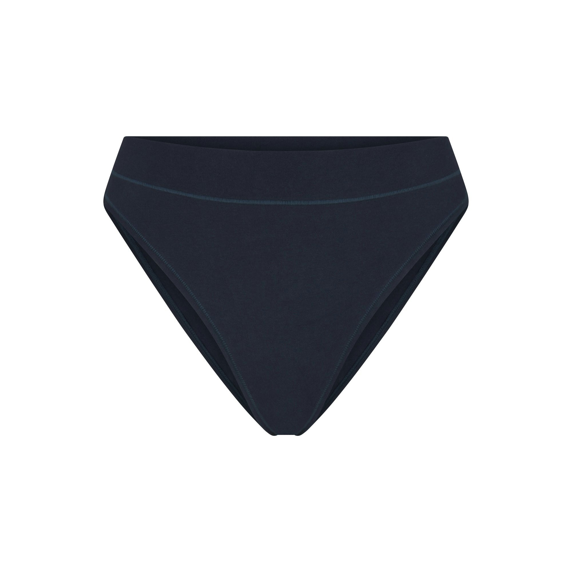 COTTON JERSEY CHEEKY TANGA LAYS FLAT ON A WHITE BACKGROUND