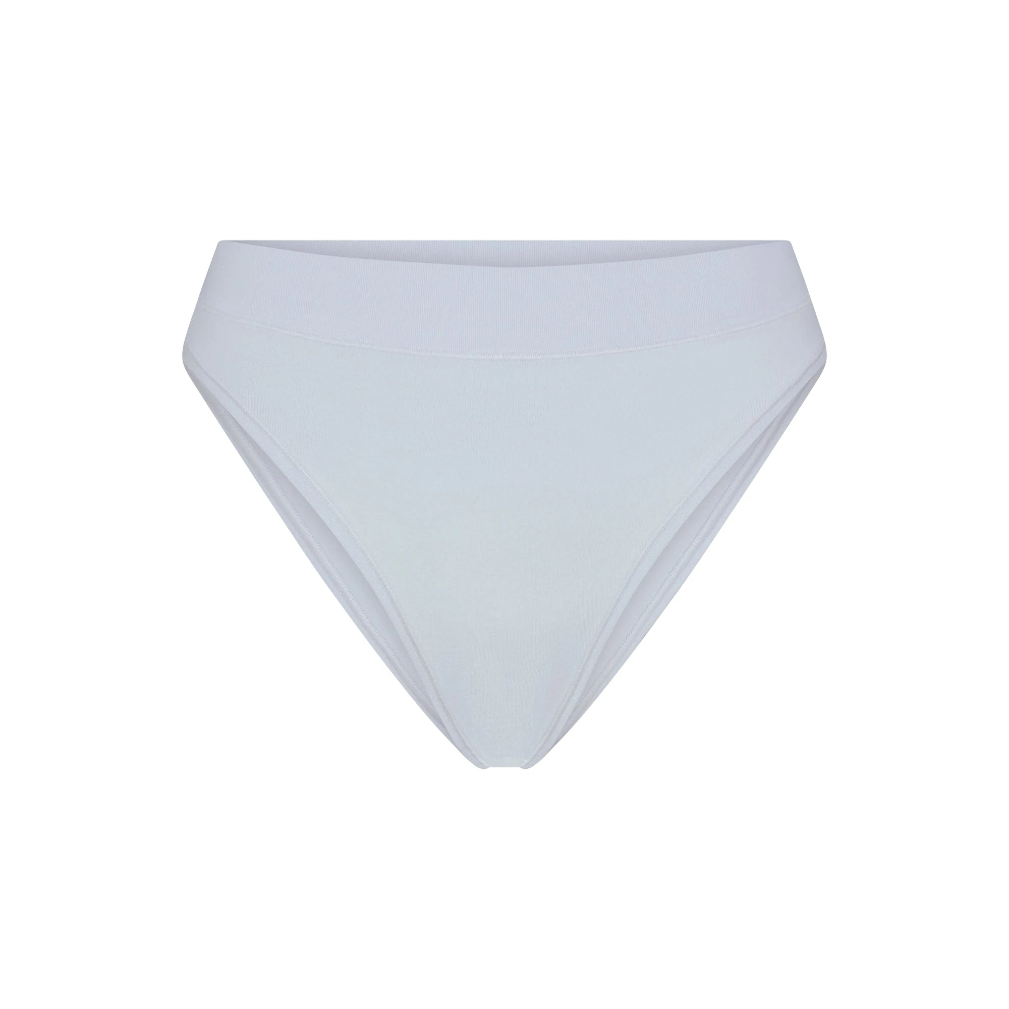 COTTON JERSEY CHEEKY TANGA | ZEN BLUE (TANGAS) FLAT ON A WHITE BACKGROUND | FLT