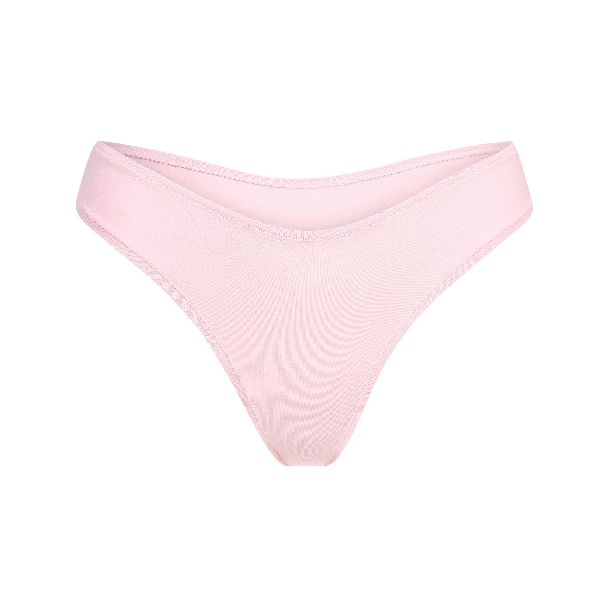 COTTON JERSEY DIPPED THONG | HALITE FLAT ON A WHITE BACKGROUND @ | FLT