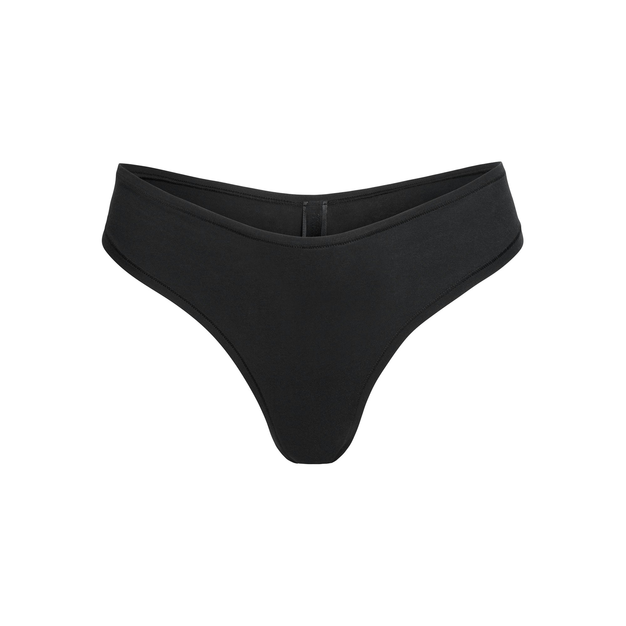 COTTON JERSEY DIPPED THONG | SOOT FLAT ON A WHITE BACKGROUND | FLT