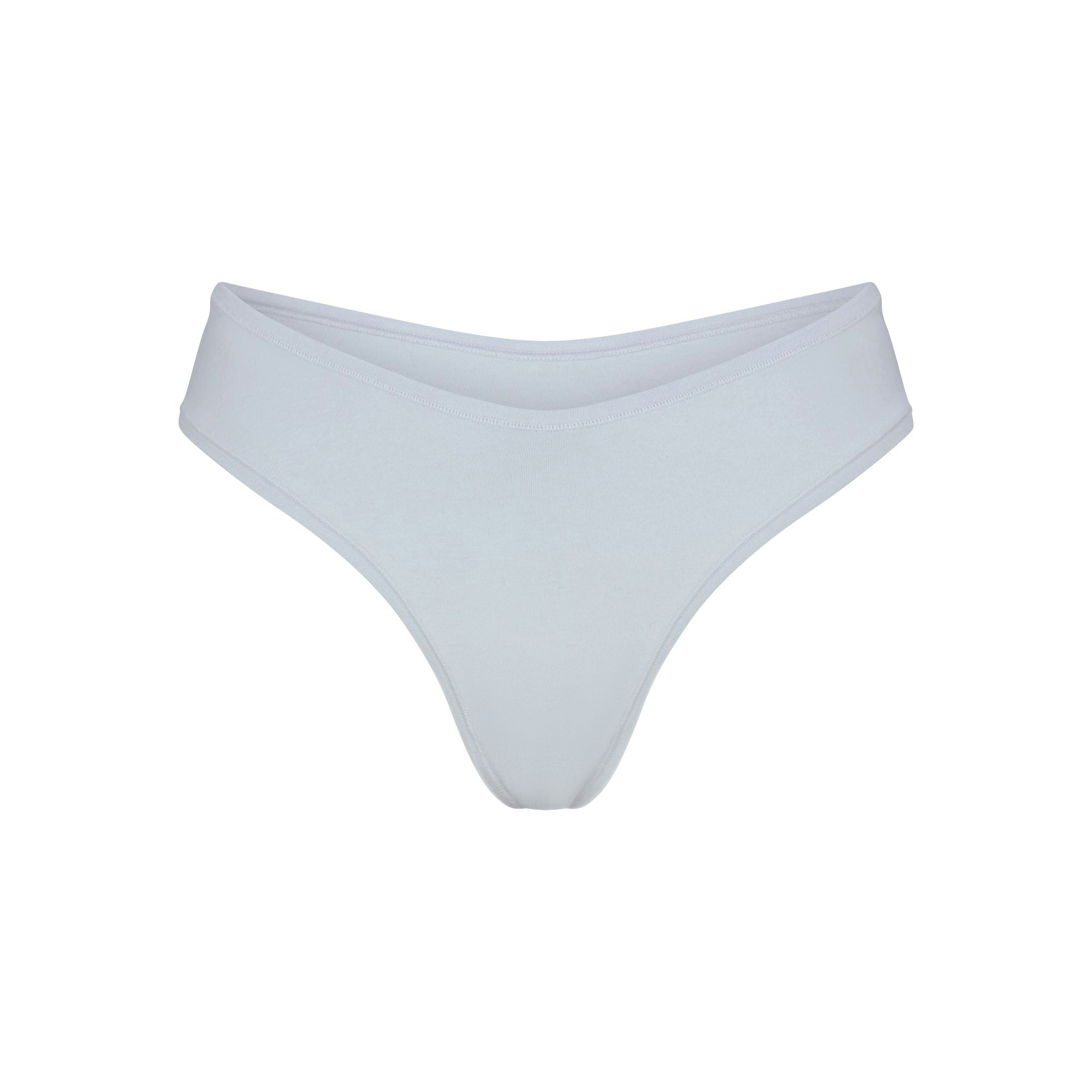 COTTON JERSEY DIPPED THONG | ZEN BLUE (THONGS) FLAT ON A WHITE BACKGROUND | FLT