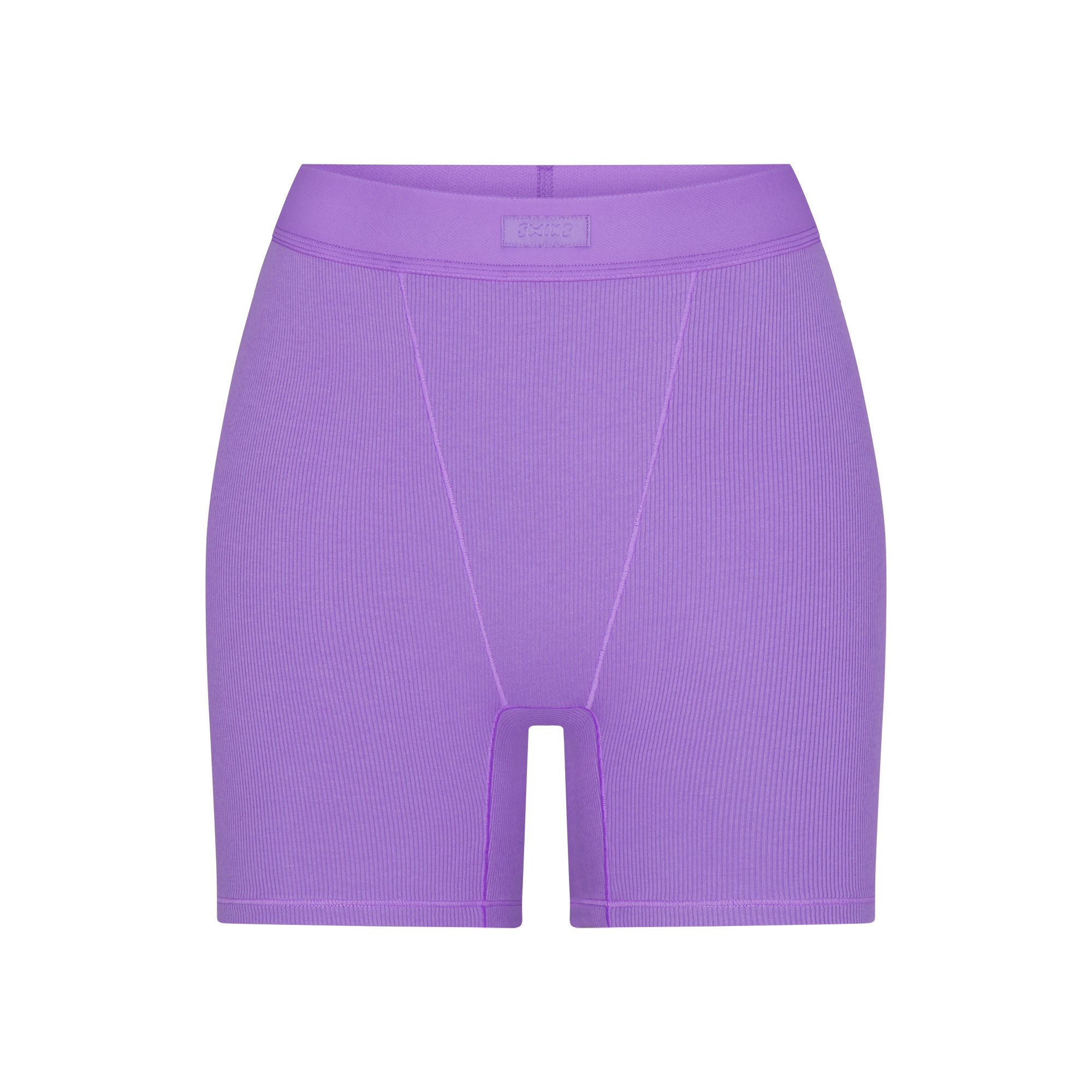 【関税込み】SKIMS パープル Cotton Rib ボクサーショーツ SKIMS: パープル Cotton Rib ボクサーショーツ | SSENSE 日本