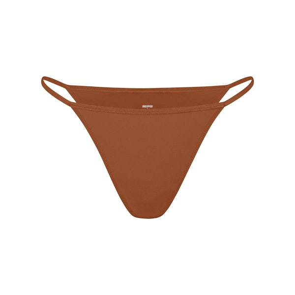 FITS EVERYBODY STRING BIKINI | BRONZE (BRIEFS, PANTIES) LAYS FLAT ON A WHITE BACKGROUND