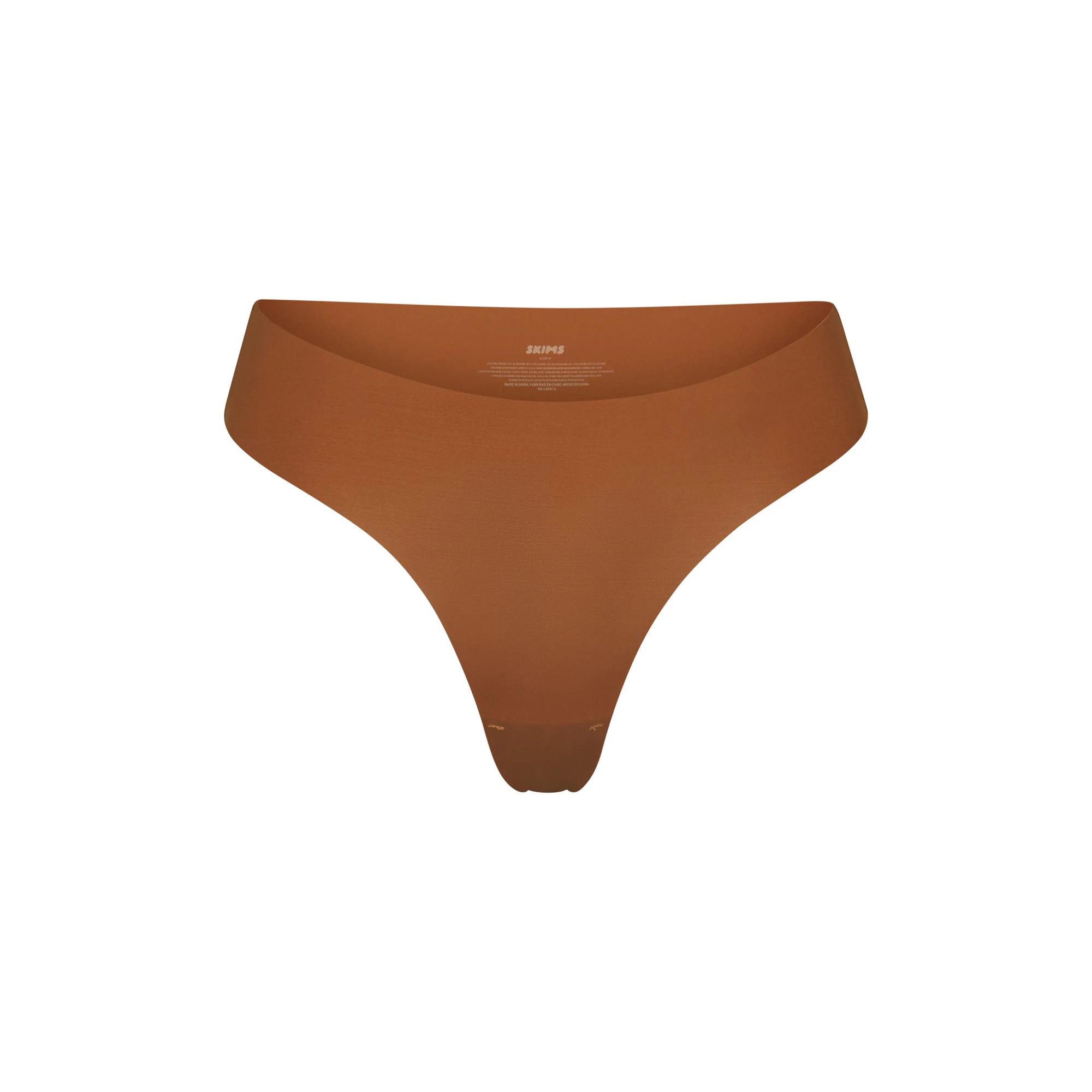 NAKED DIPPED THONG | BRONZE (THONGS, PANTIES) LAYS FLAT ON A WHITE BACKGROUND | FLT