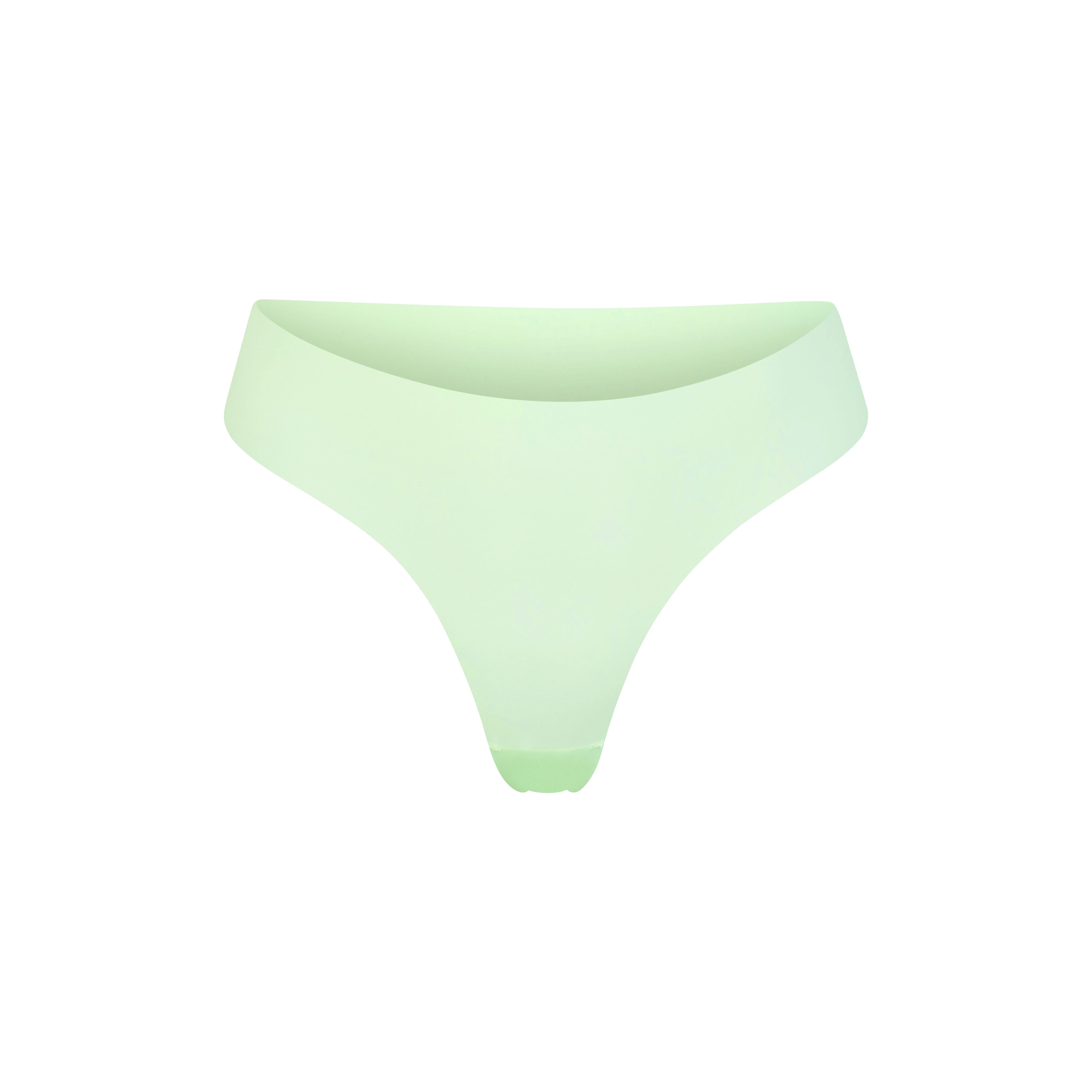 NAKED DIPPED THONG | HONEYDEW (THONGS, PANTIES) LAYS FLAT ON A WHITE BACKGROUND | FLT