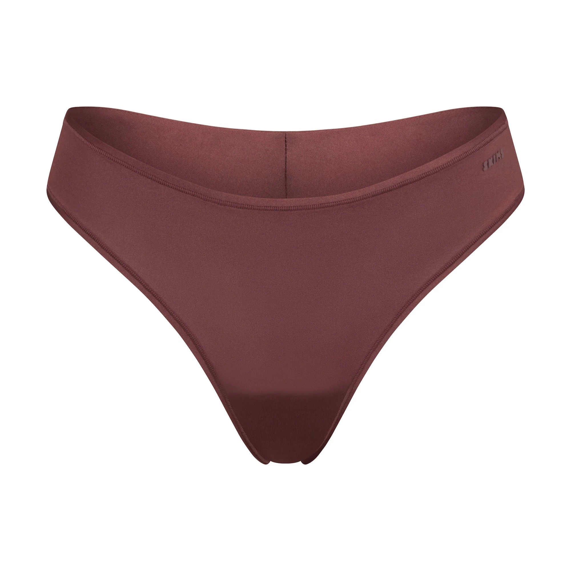 SHINE FOUNDATIONS THONG | GARNET (THONGS) FLAT ON A WHITE BACKGROUND | FLT