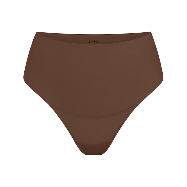 SMOOTHING INTIMATES HIGH-WAISTED THONG | JASPER (THONGS, PANTIES) LAYS FLAT ON A WHITE BACKGROUND | FLT