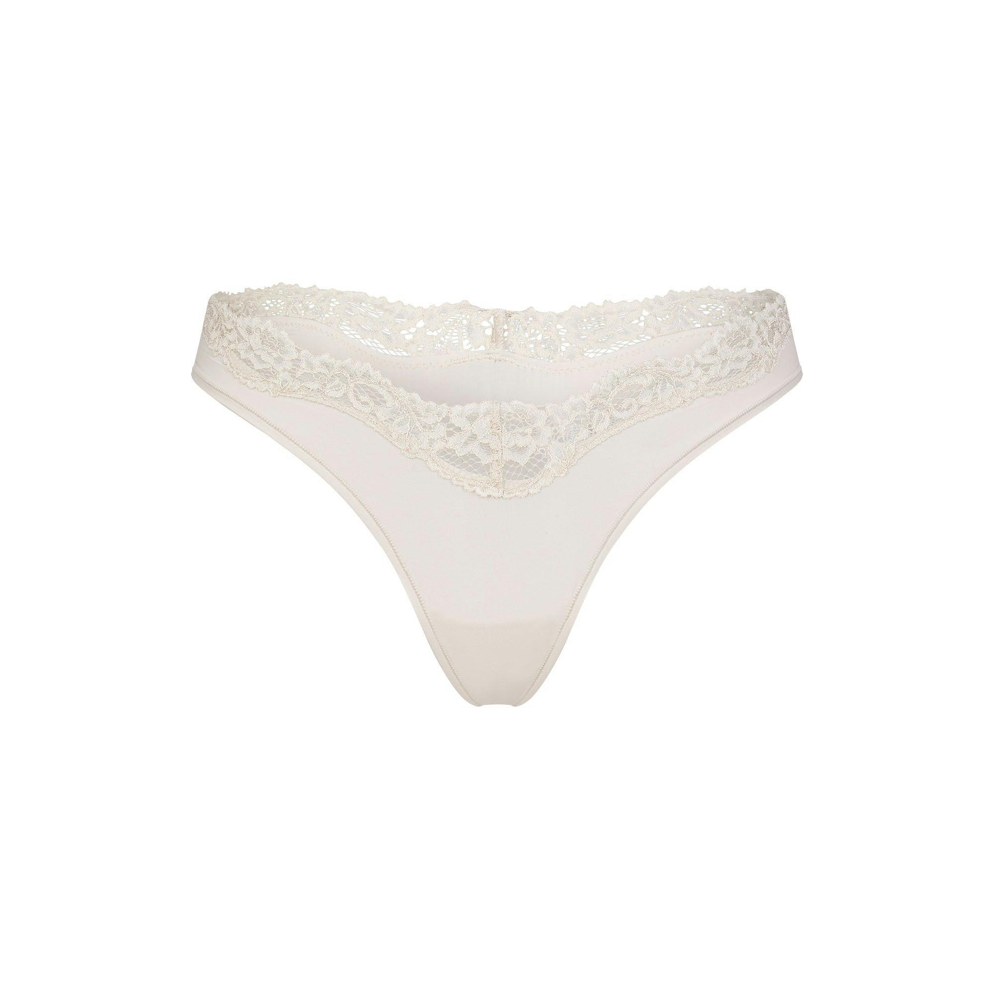 FITS EVERYBODY LACE DIPPED THONG 5-PACK | CHERRY BLOSSOM ROSEBUD MULTI FLAT ON A WHITE BACKGROUND | FLT