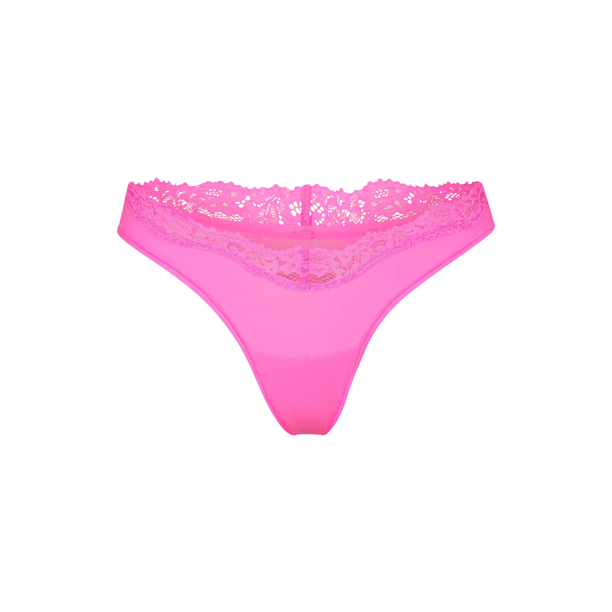 FITS EVERYBODY LACE DIPPED THONG | TAFFY (THONGS, PANTIES) LAYS FLAT ON A WHITE BACKGROUND | FLT