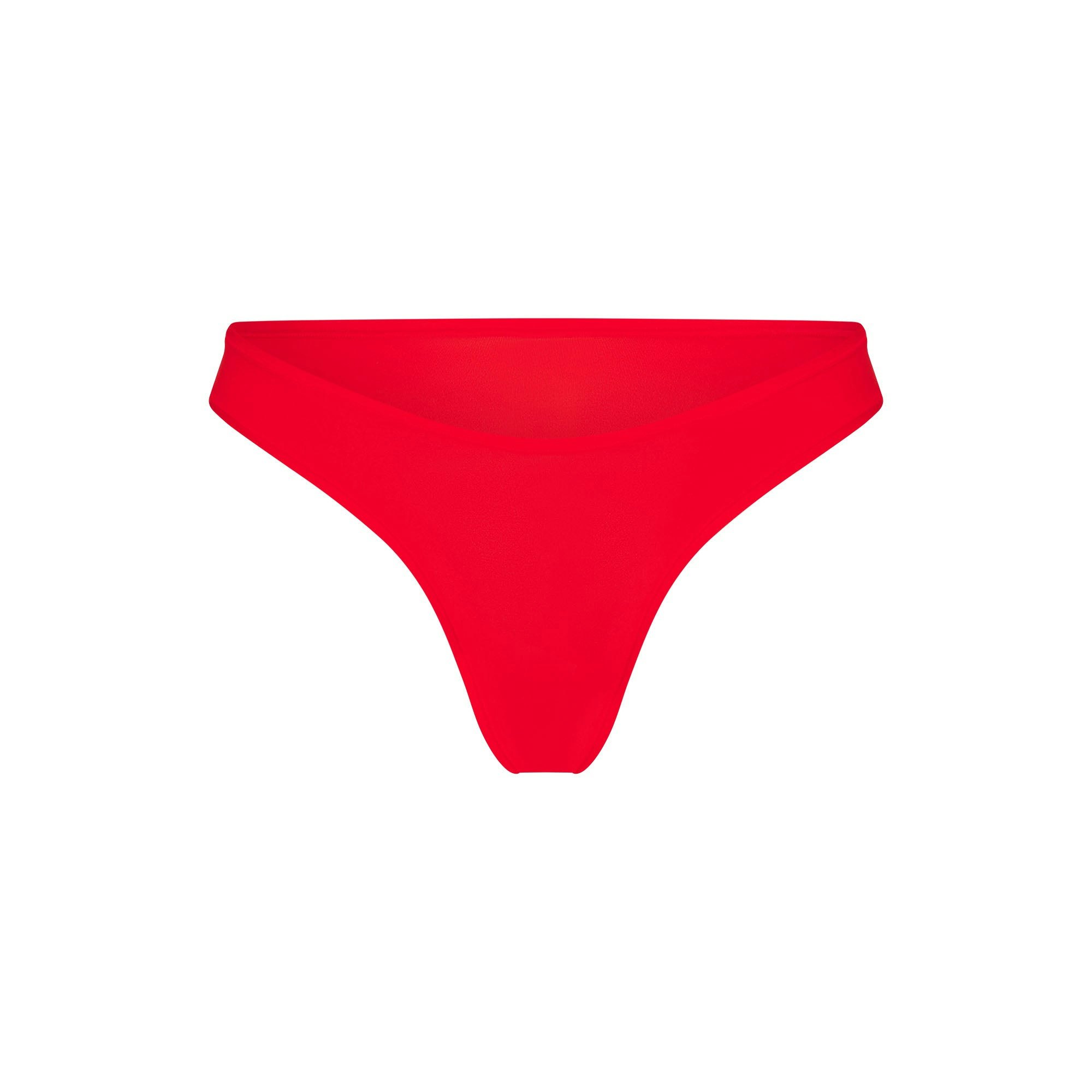 FITS EVERYBODY DIPPED FRONT THONG | CHERRY FLAT ON A WHITE BACKGROUND | FLT