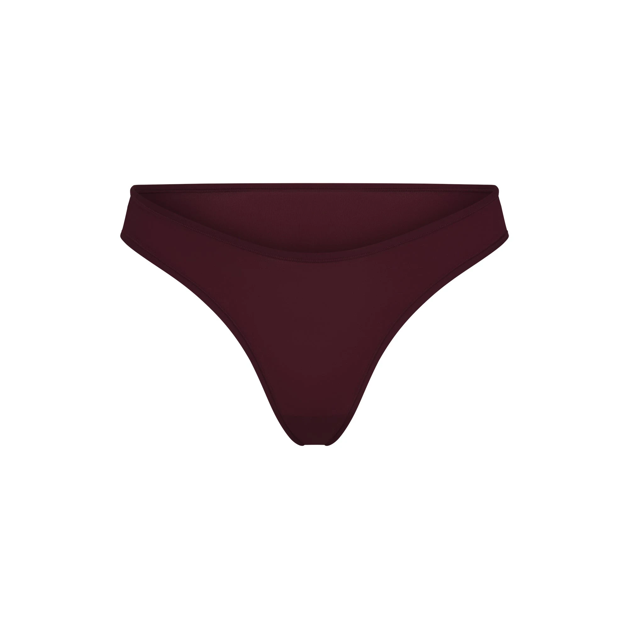 FITS EVERYBODY DIPPED FRONT THONG | CURRANT FLAT ON A WHITE BACKGROUND | FLT
