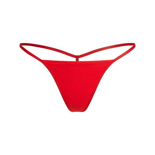 FITS EVERYBODY T-STRING THONG | CHERRY FLAT ON A WHITE BACKGROUND | FLT