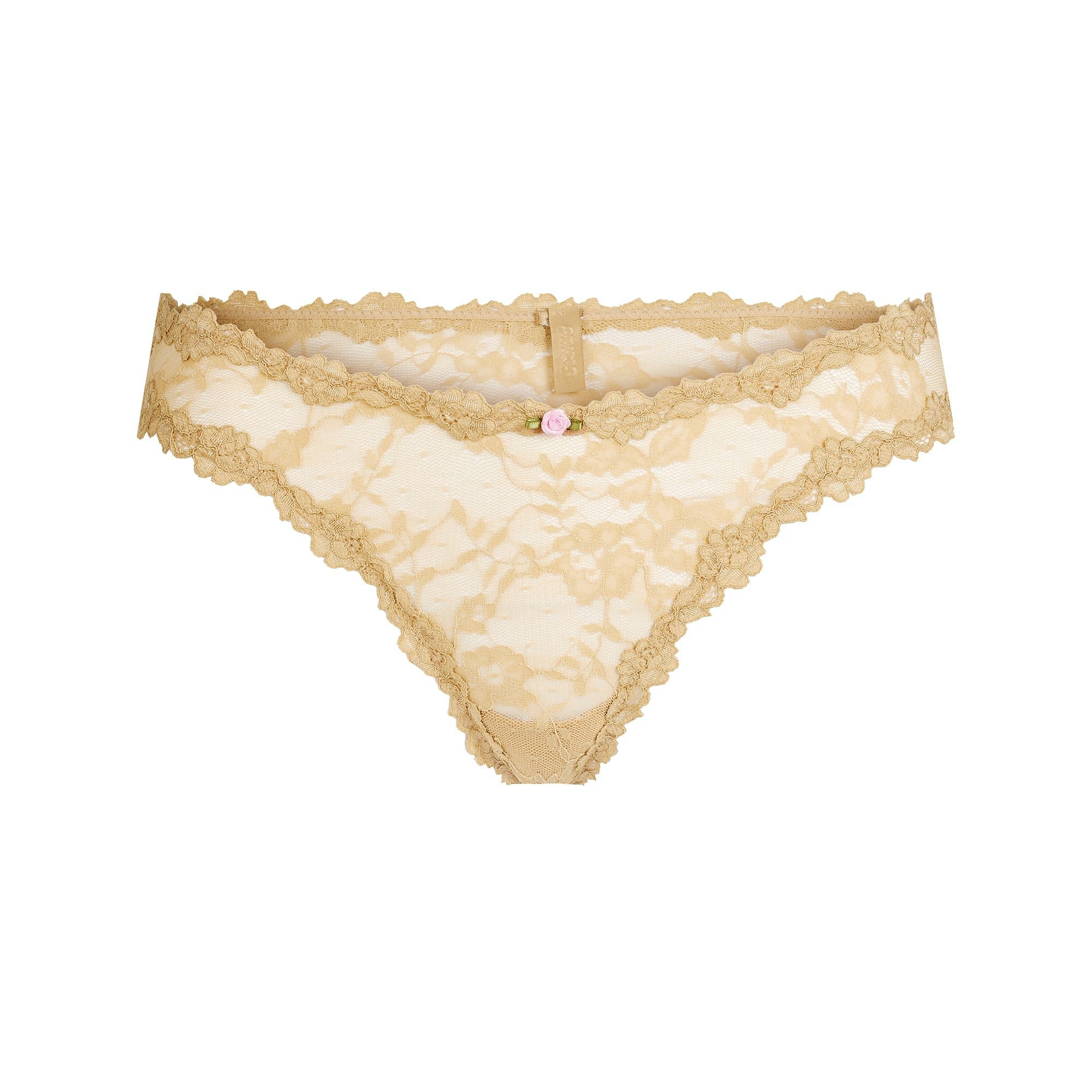 STRETCH LACE DIPPED THONG | DELTA FLAT ON A WHITE BACKGROUND | FLT