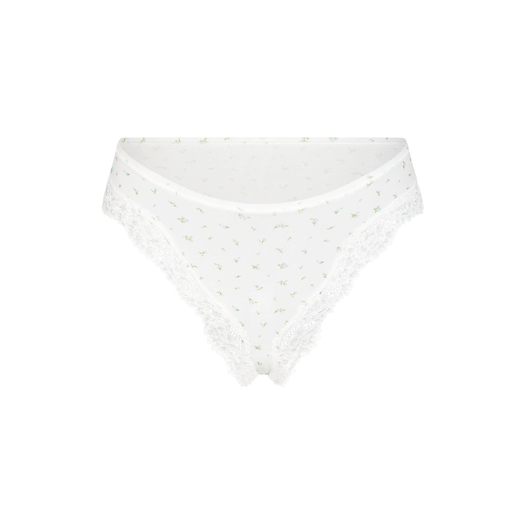 FITS EVERYBODY LACE CHEEKY TANGA 5-PACK | CELESTE ROSEBUD MULTI FLAT ON A WHITE BACKGROUND | FLT