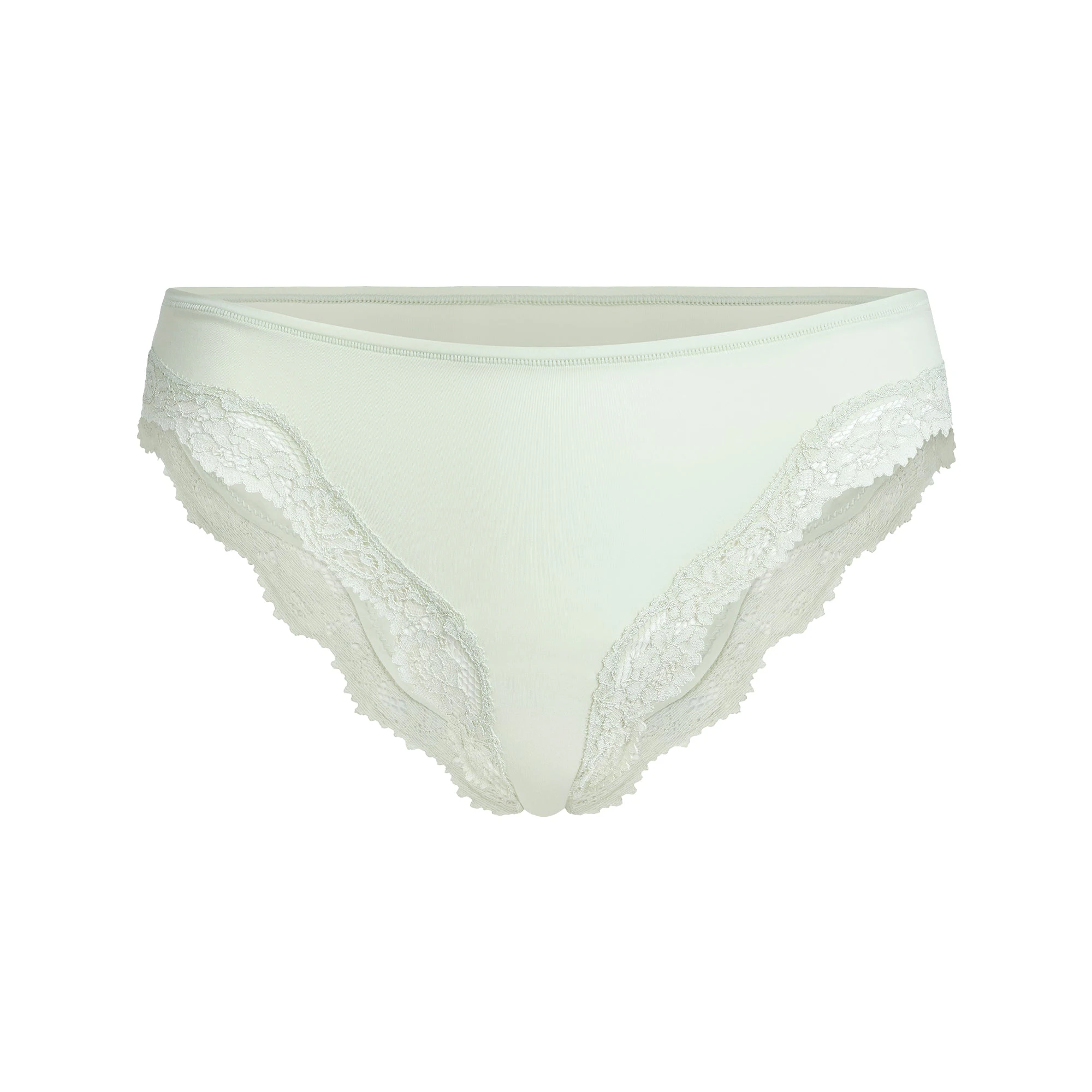 FITS EVERYBODY LACE TANGA | SPEARMINT FLAT ON A WHITE BACKGROUND | FLT