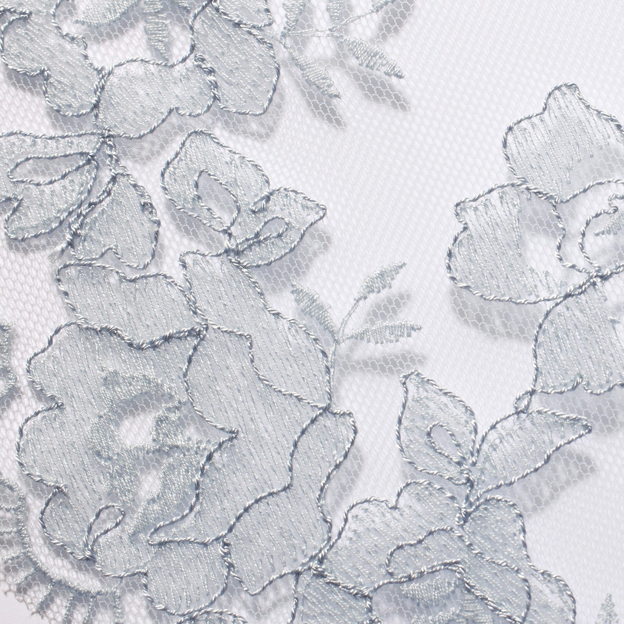 EMBROIDERED LINGERIE LONG SLIP DRESS | PEARL ADDITIONAL FABRIC DETAILS