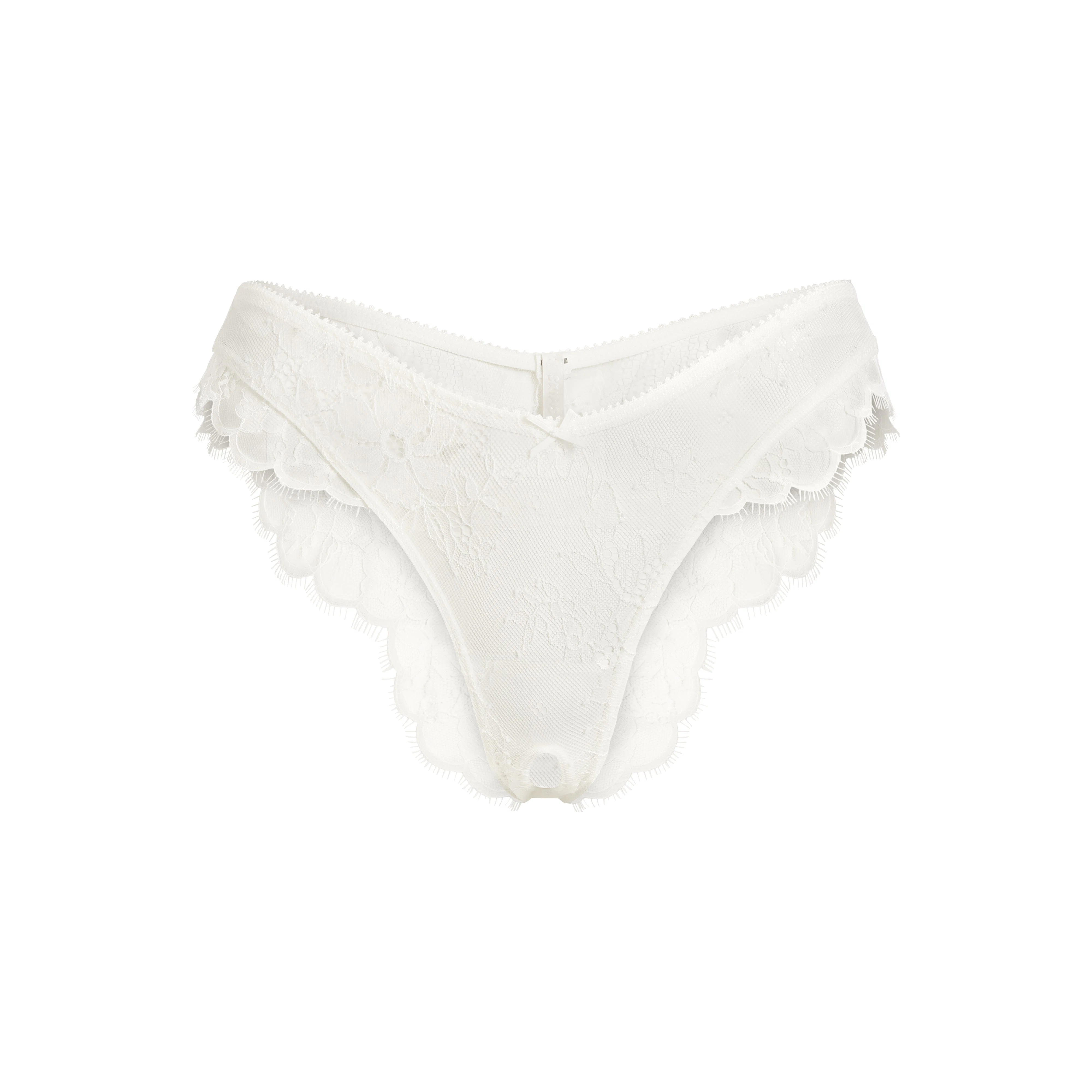 ULTRA FINE LACE CROTCHLESS TANGA | MARBLE FLAT ON A WHITE BACKGROUND | FLT