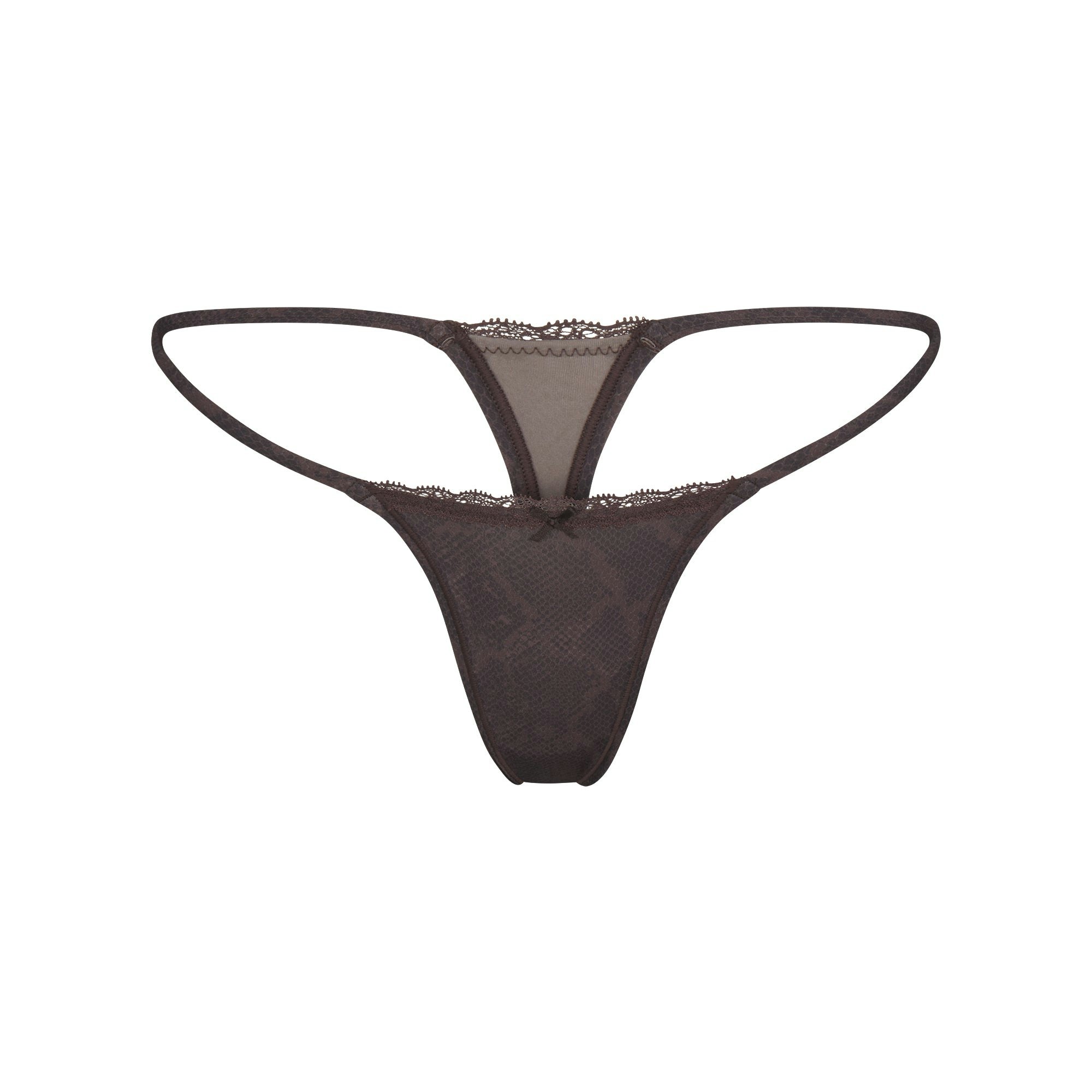 FITS EVERYBODY LACE STRING THONG 4-PACK | JASPER SNAKE MULTI FLAT ON A WHITE BACKGROUND | FLT