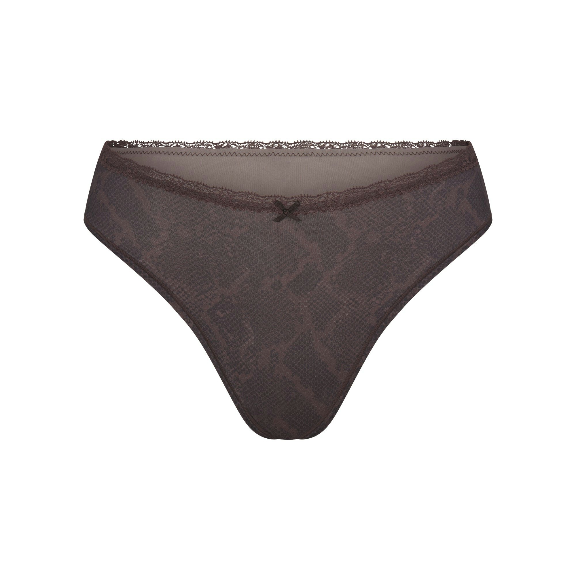 FITS EVERYBODY LACE DIPPED THONG 4-PACK | JASPER SNAKE MULTI FLAT ON A WHITE BACKGROUND | FLT