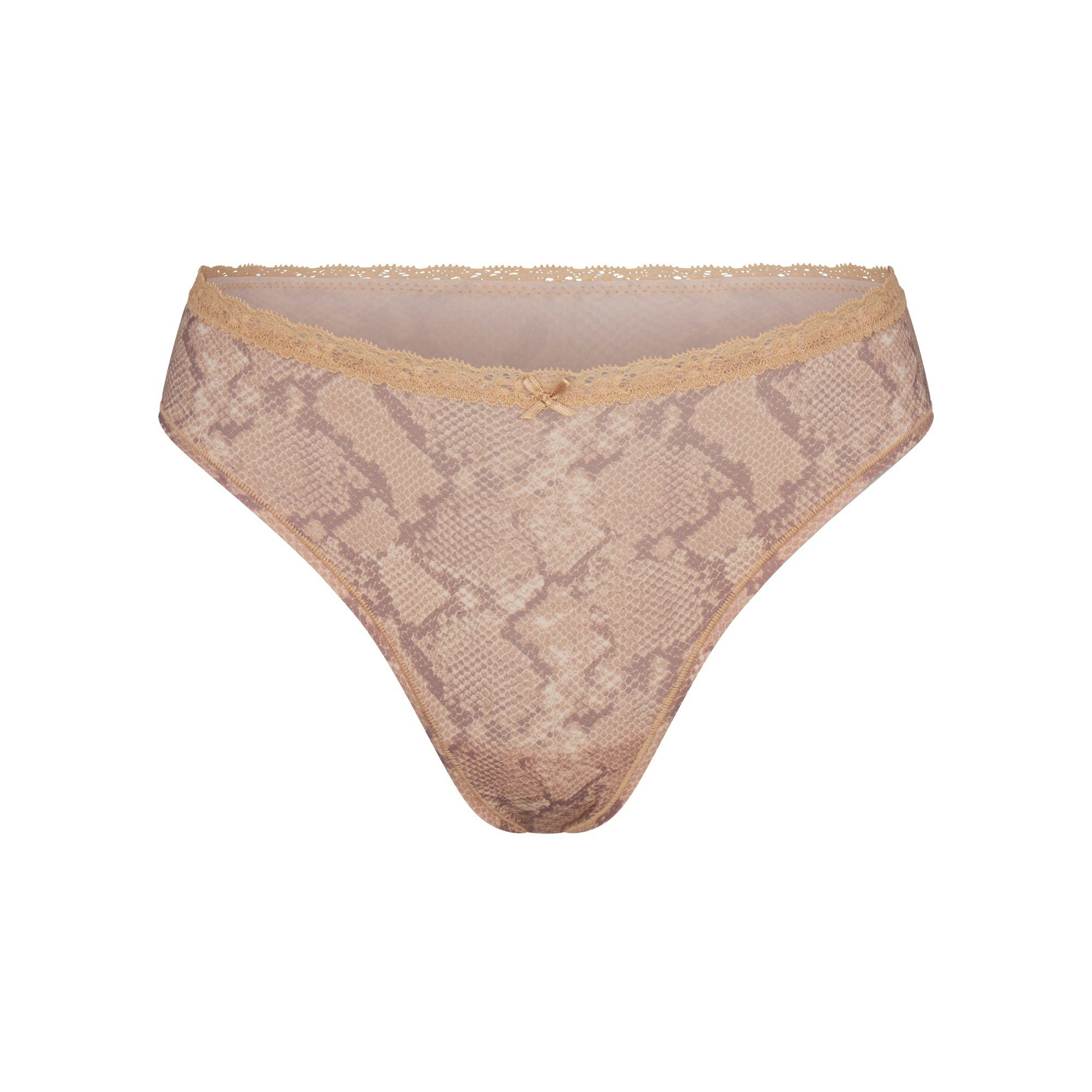 FITS EVERYBODY LACE DIPPED THONG 4-PACK | JASPER SNAKE MULTI FLAT ON A WHITE BACKGROUND | FLT