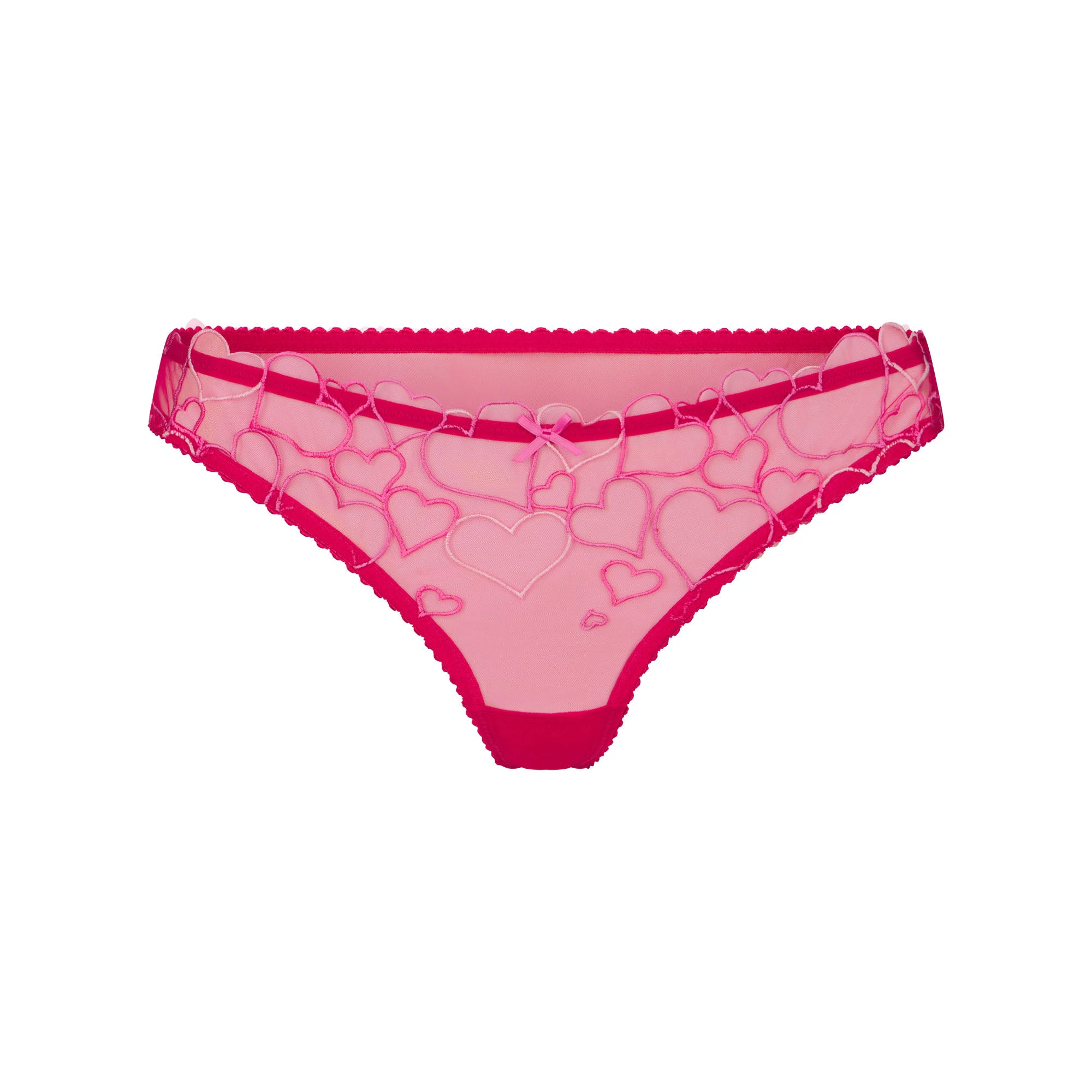 EMBROIDERED TULLE THONG | PUNCH FLAT ON A WHITE BACKGROUND | FLT