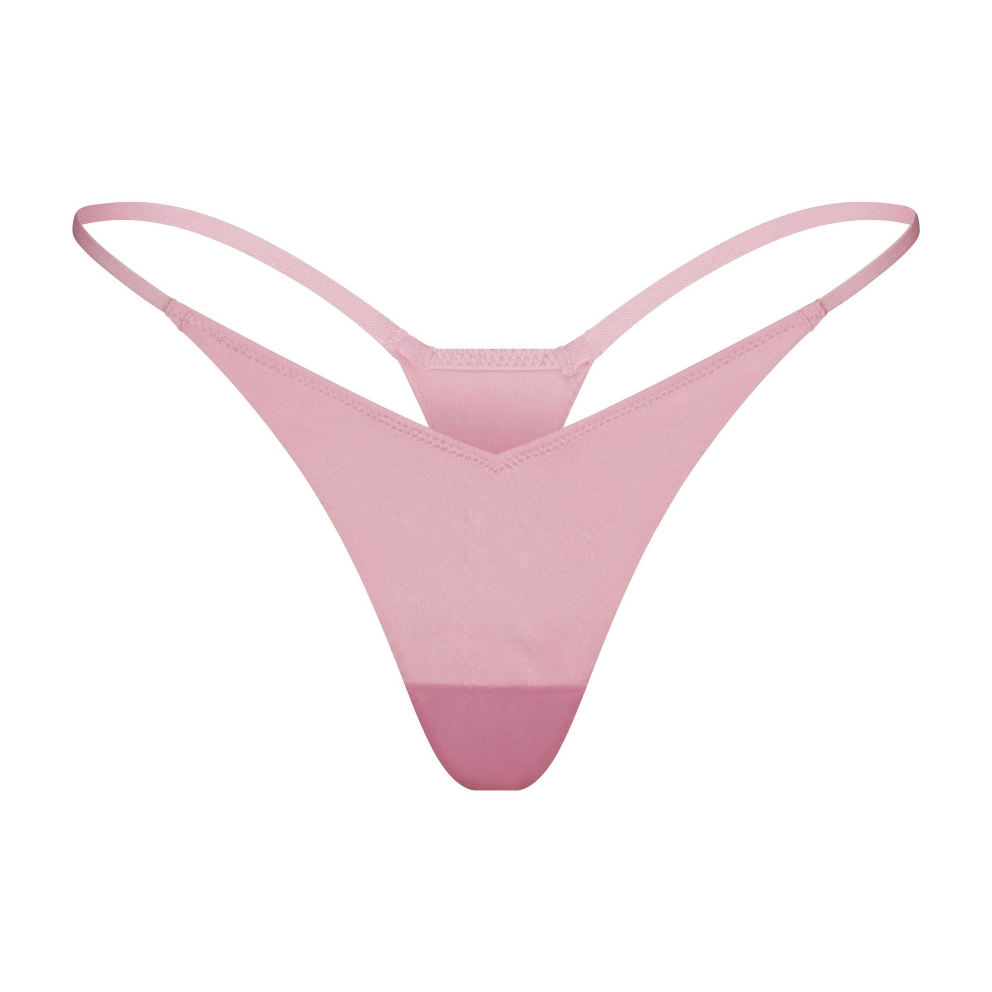 SHINE FOUNDATIONS DEEP V FRONT STRING THONG | CHERRY BLOSSOM FLAT ON A WHITE BACKGROUND | FLT