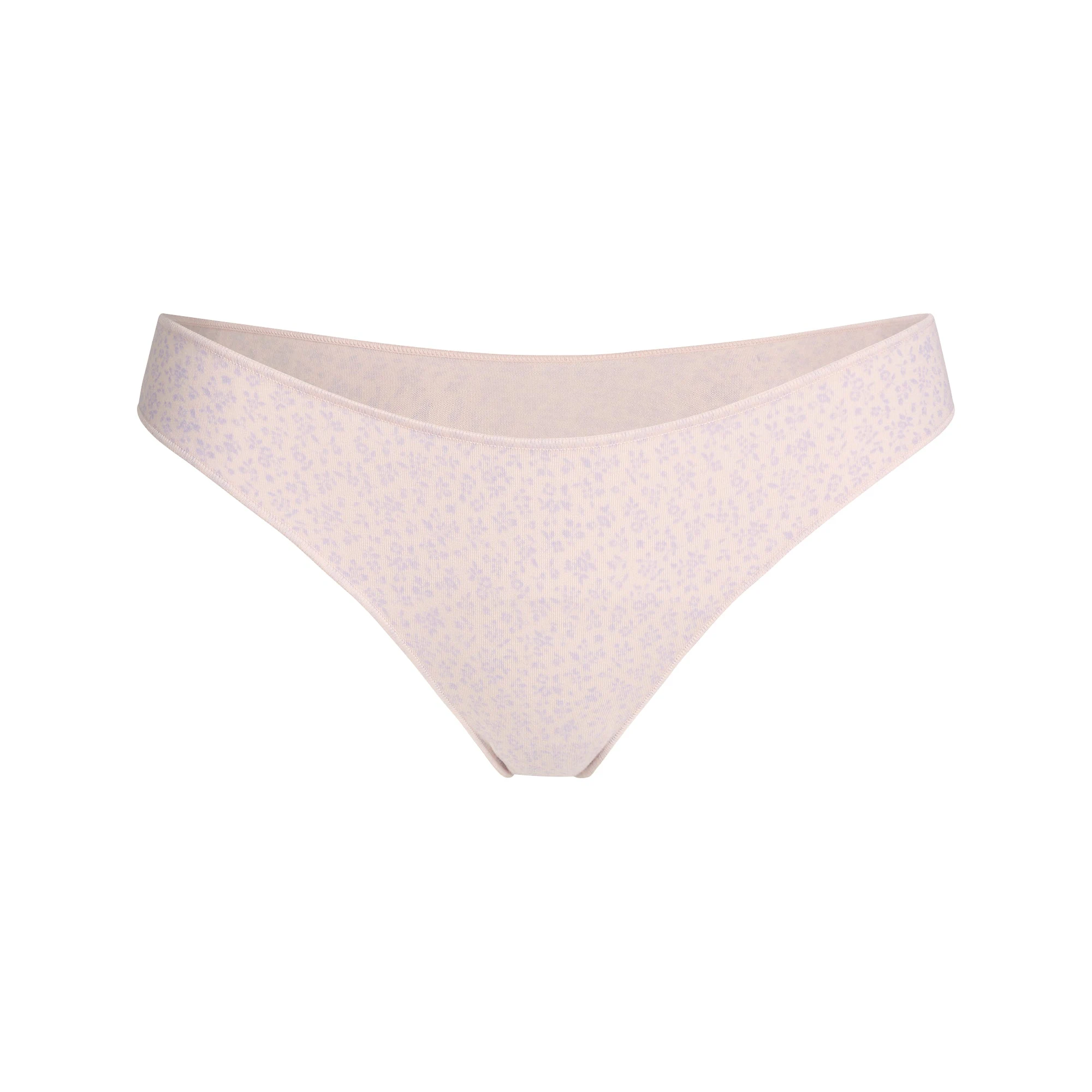 LIGHTWEIGHT COTTON THONG | MORGANITE DITSY FLORAL FLAT ON A WHITE BACKGROUND | FLT
