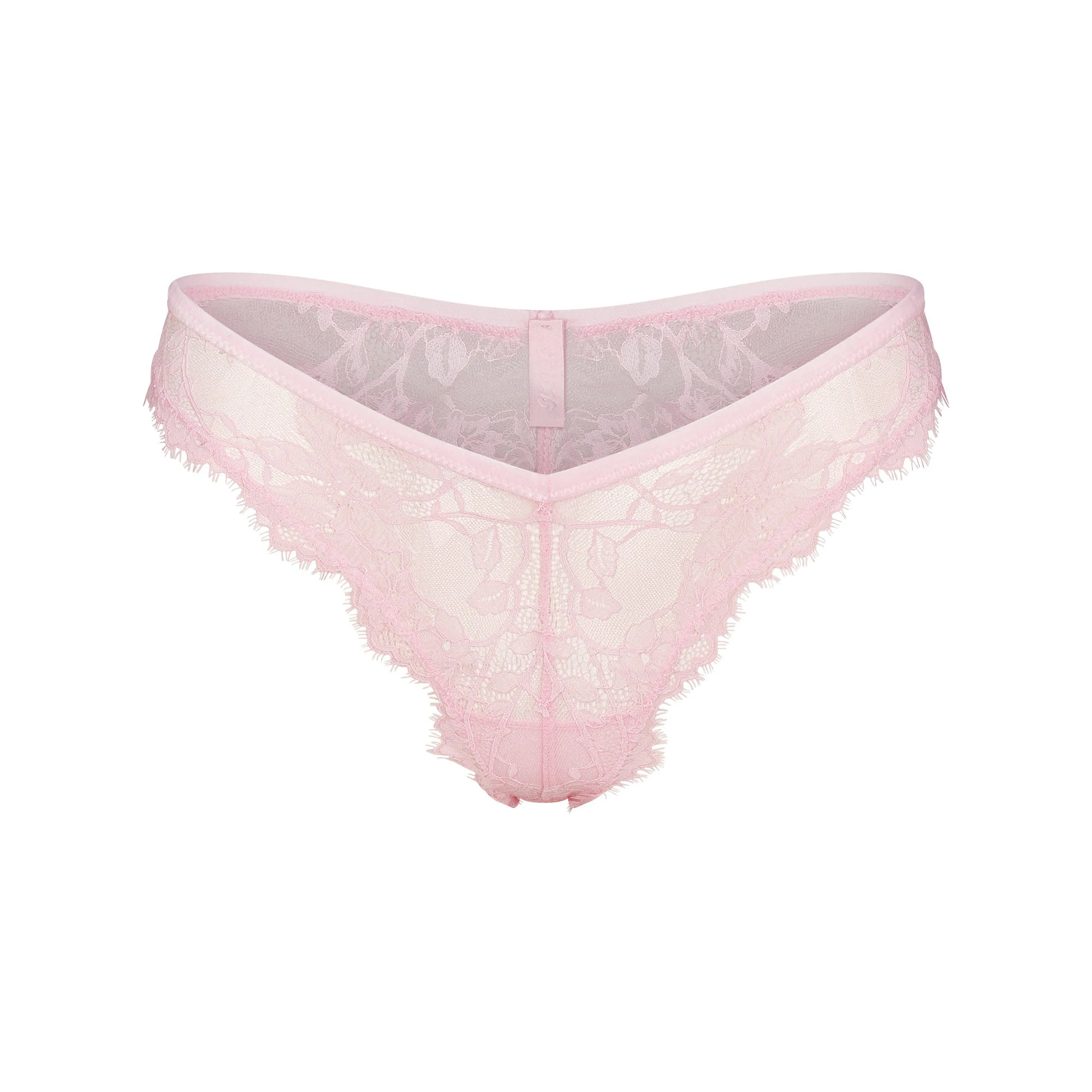 VELVET LACE DIPPED THONG | CHERRY BLOSSOM HEART BREAKER FLAT ON A WHITE BACKGROUND | FLT