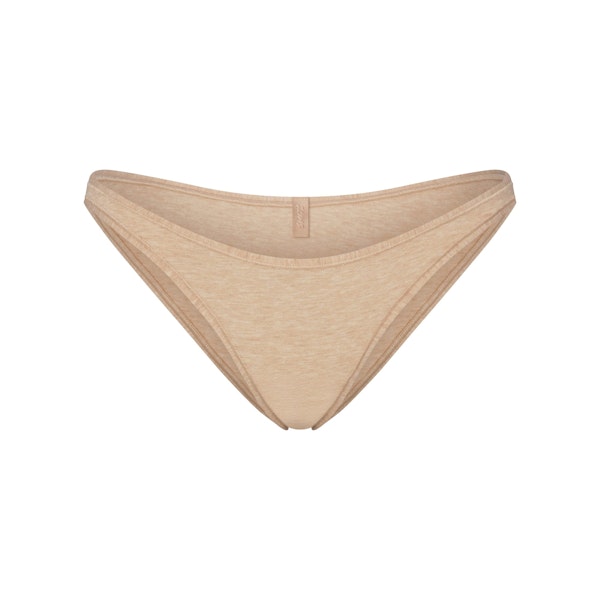 EVERYDAY COTTON BIKINI | CLAY HEATHER FLAT ON A WHITE BACKGROUND | FLT