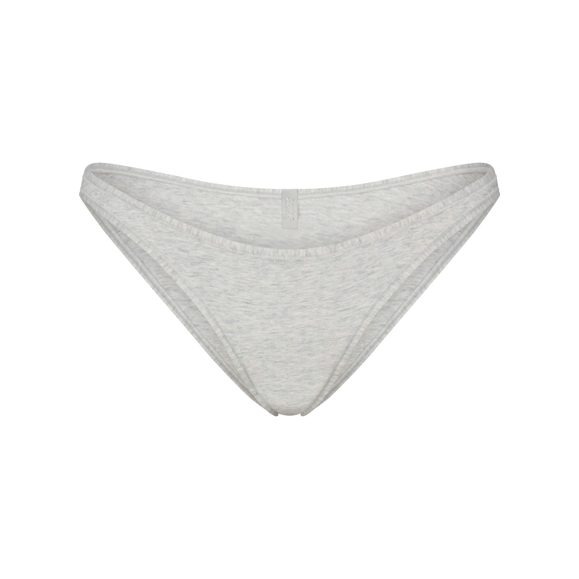 EVERYDAY COTTON BIKINI | LIGHT HEATHER GREY FLAT ON A WHITE BACKGROUND | FLT