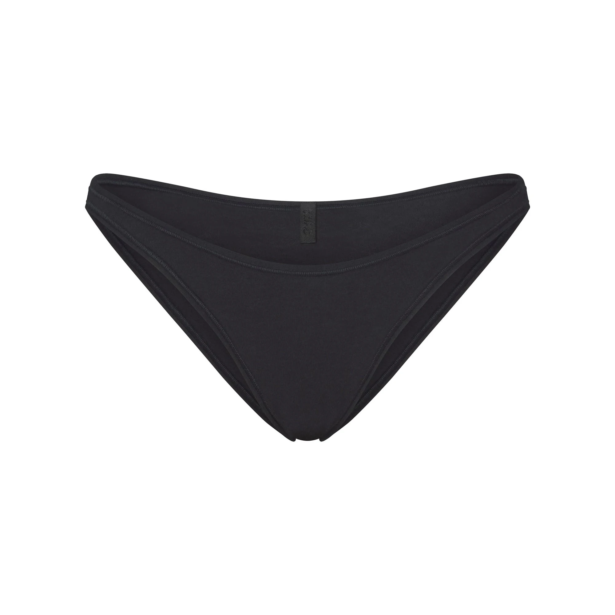 EVERYDAY COTTON BIKINI | ONYX FLAT ON A WHITE BACKGROUND | FLT