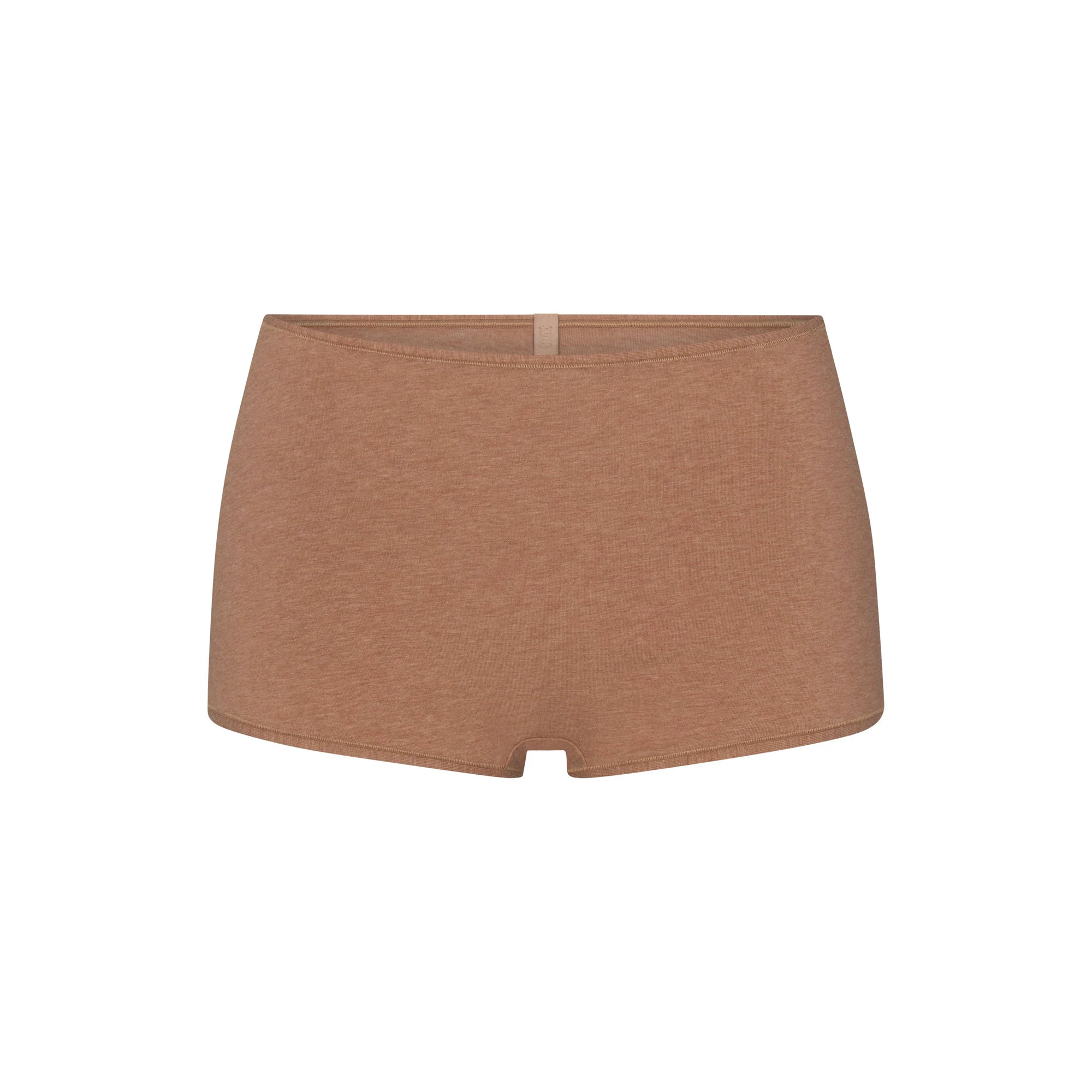 EVERYDAY COTTON BOY SHORT | SIENNA HEATHER FLAT ON A WHITE BACKGROUND | FLT
