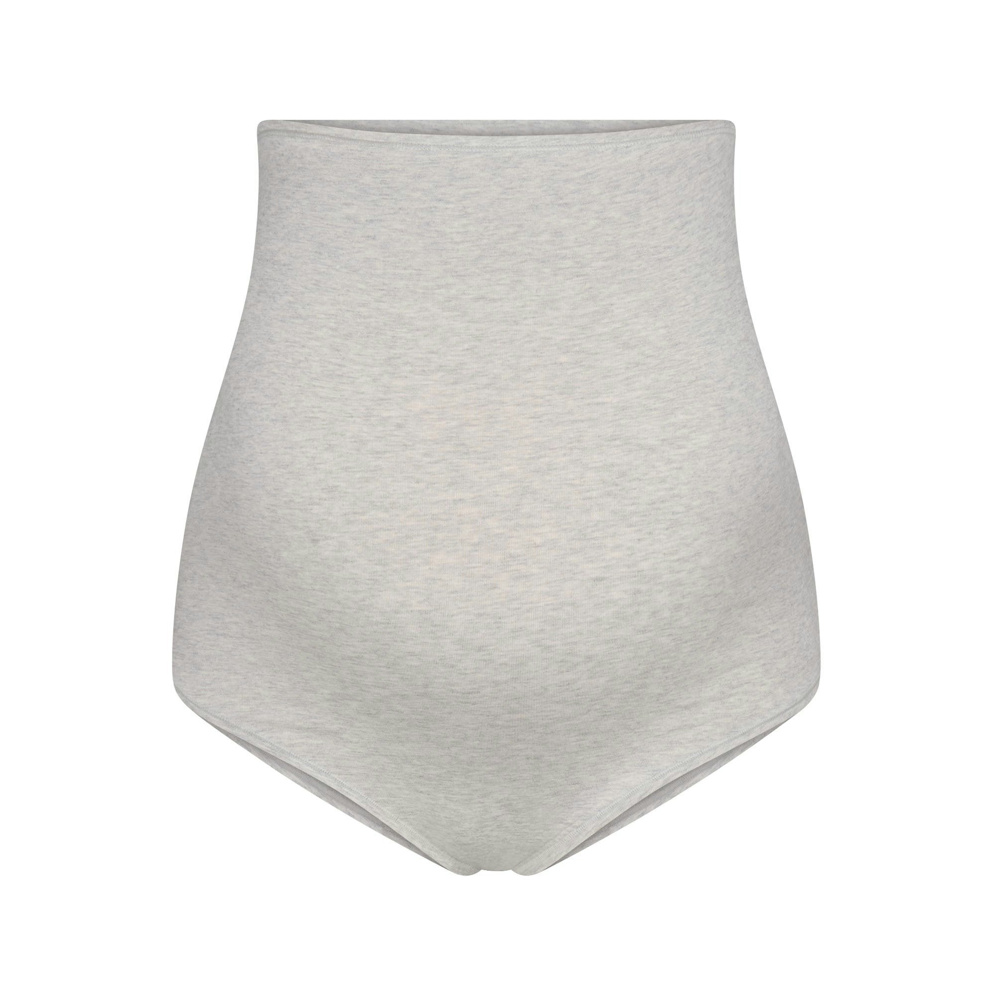 COTTON JERSEY MATERNITY HIGH-WAISTED BRIEF 5-PACK | LIGHT HEATHER GREY ADDITIONAL FABRIC DETAILS | about this fabric