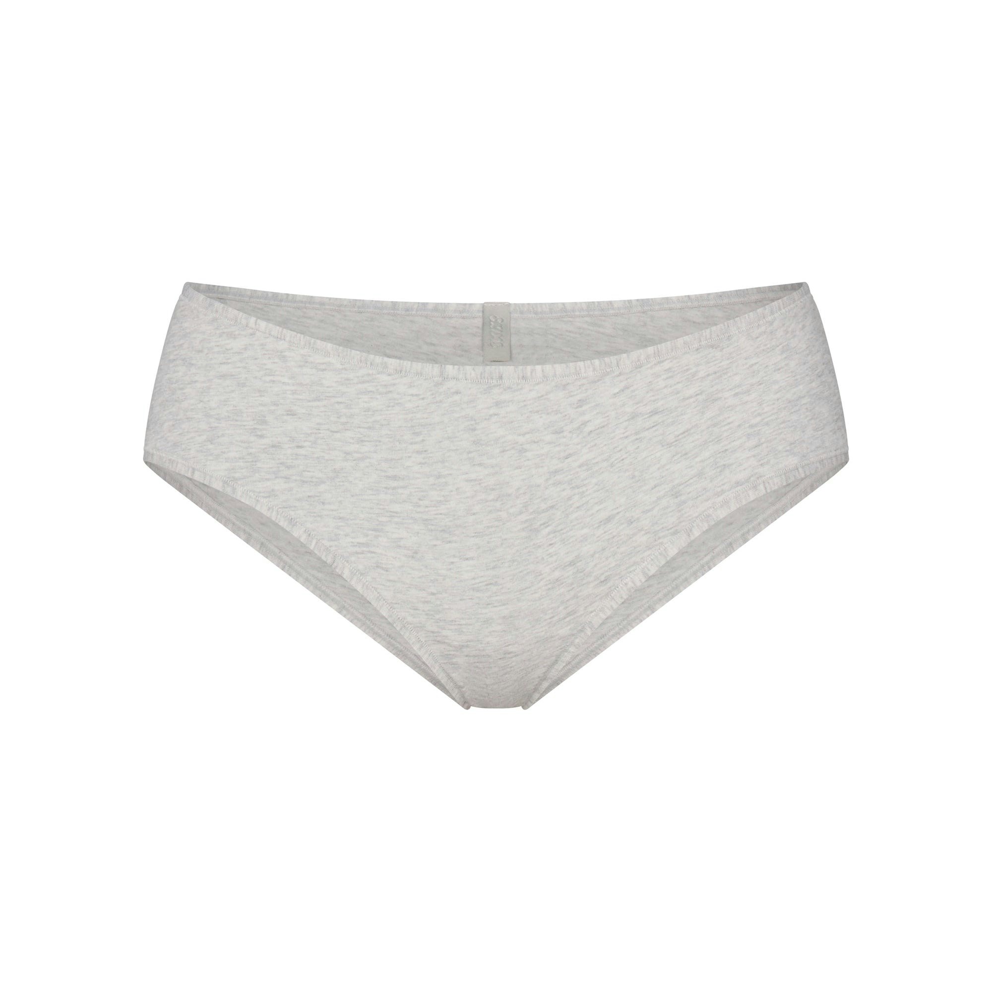 EVERYDAY COTTON HIPSTER | LIGHT HEATHER GREY FLAT ON A WHITE BACKGROUND | FLT