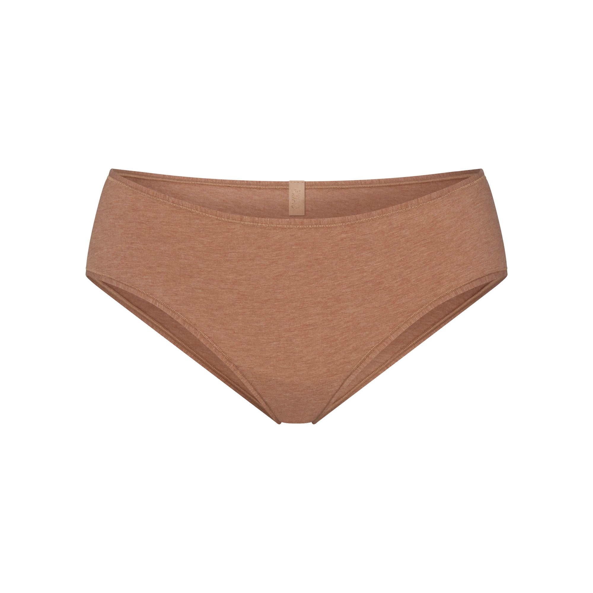 EVERYDAY COTTON HIPSTER | SIENNA HEATHER FLAT ON A WHITE BACKGROUND | FLT