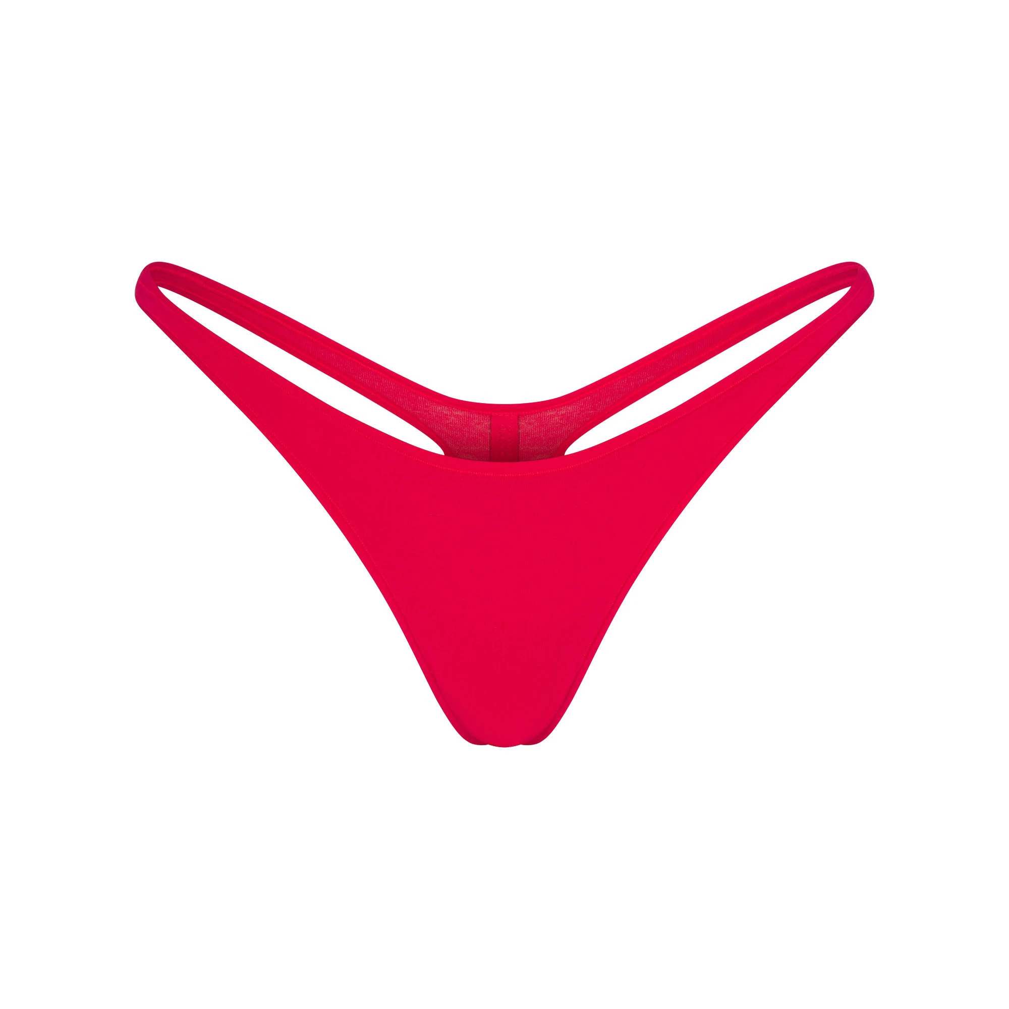 EVERYDAY COTTON THONG | CARMINE FLAT ON A WHITE BACKGROUND | FLT