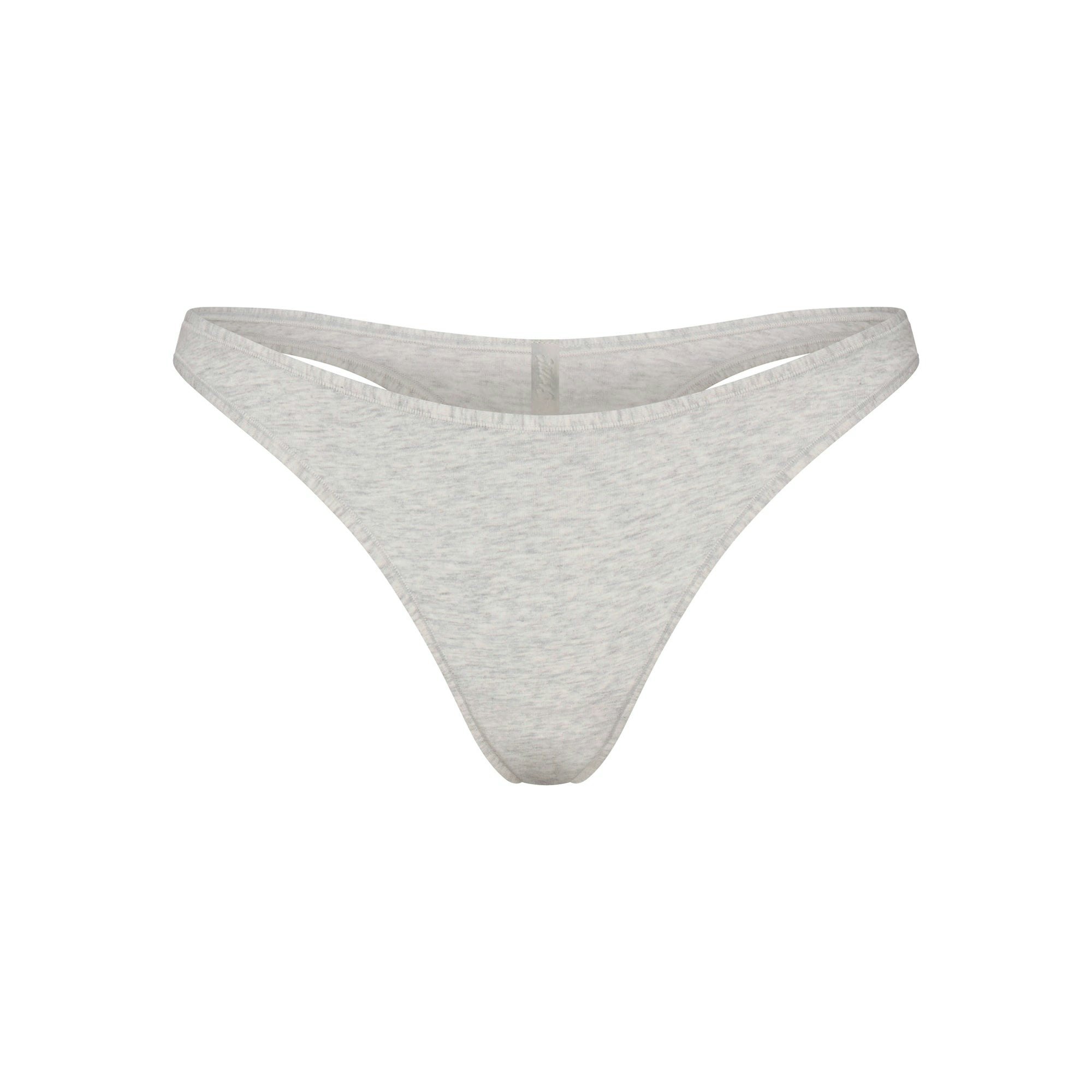 EVERYDAY COTTON THONG | LIGHT HEATHER GREY FLAT ON A WHITE BACKGROUND | FLT