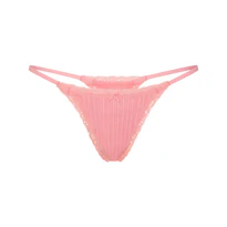 POINTELLE LACE STRING THONG