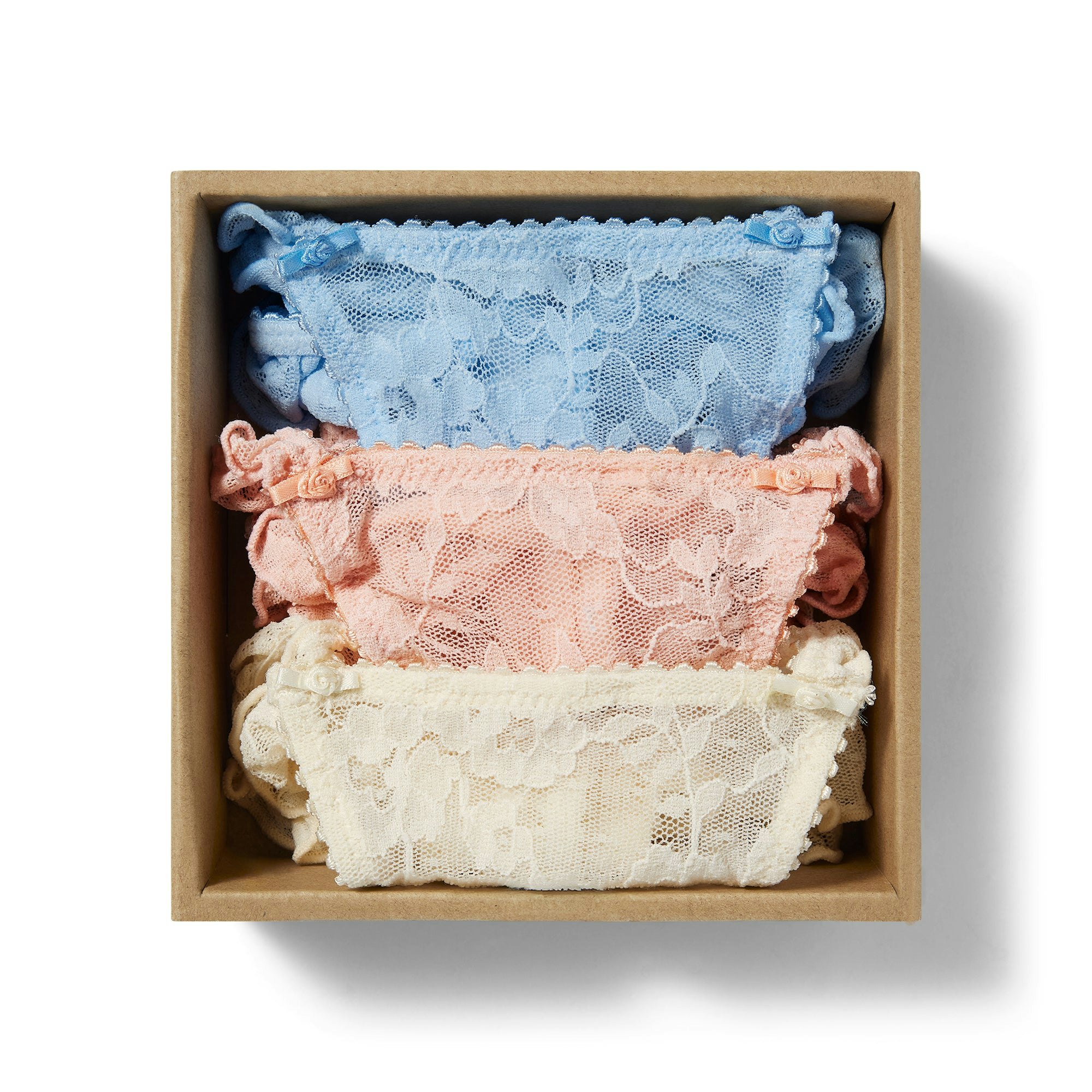 STRETCH LACE BUTTERFLY THONG 3-PACK | VILLA MULTI ADDITIONAL FABRIC DETAILS